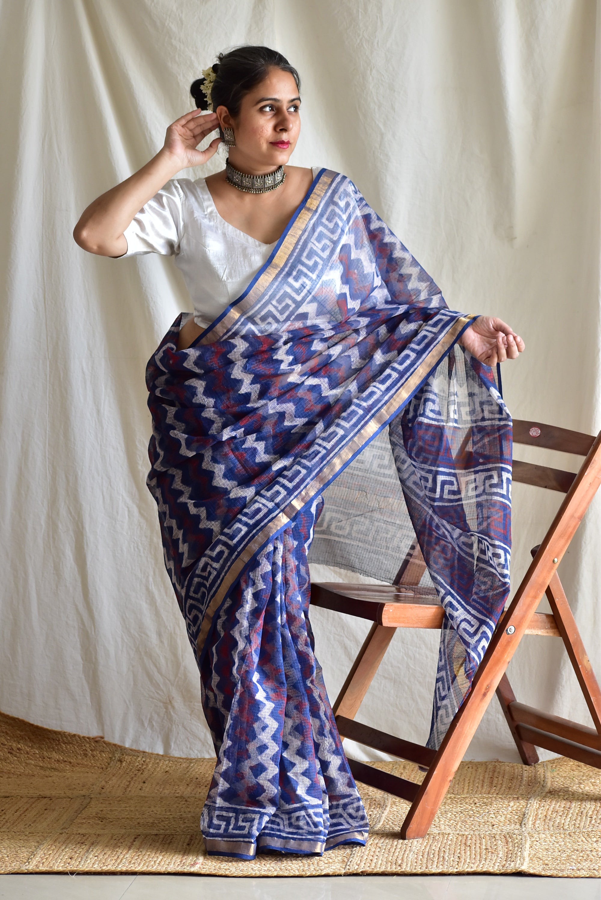 Mridang - Dabu Kota Doria Saree