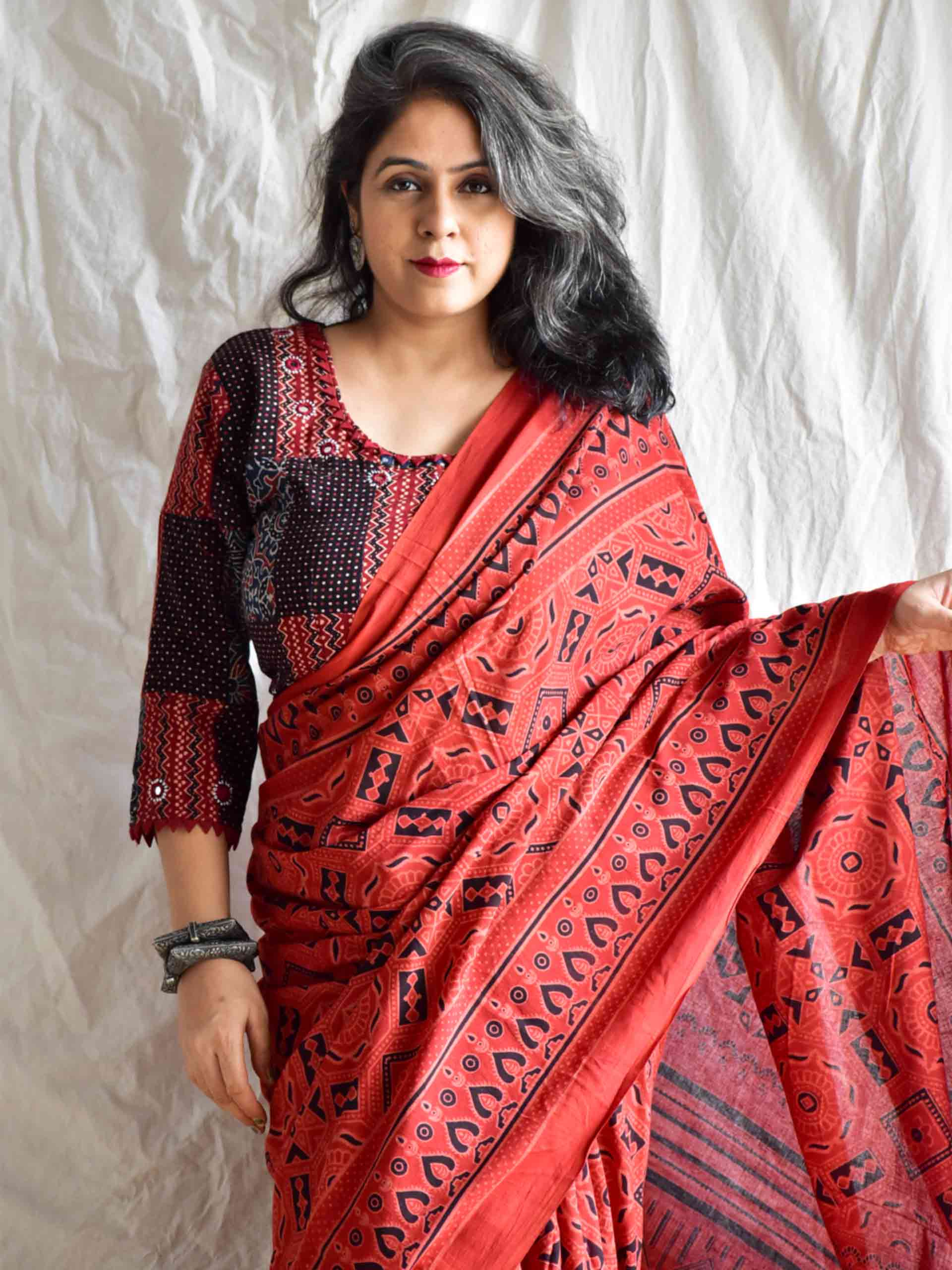 Raagini Dabu mul cotton saree