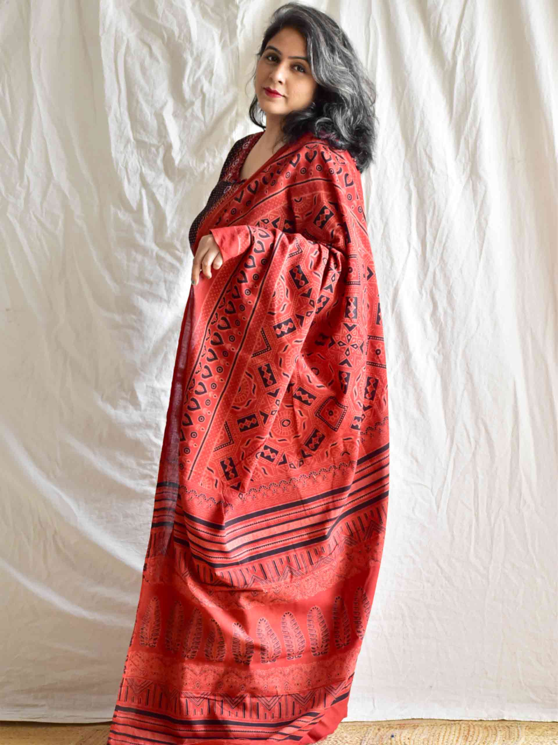Raagini Dabu mul cotton saree