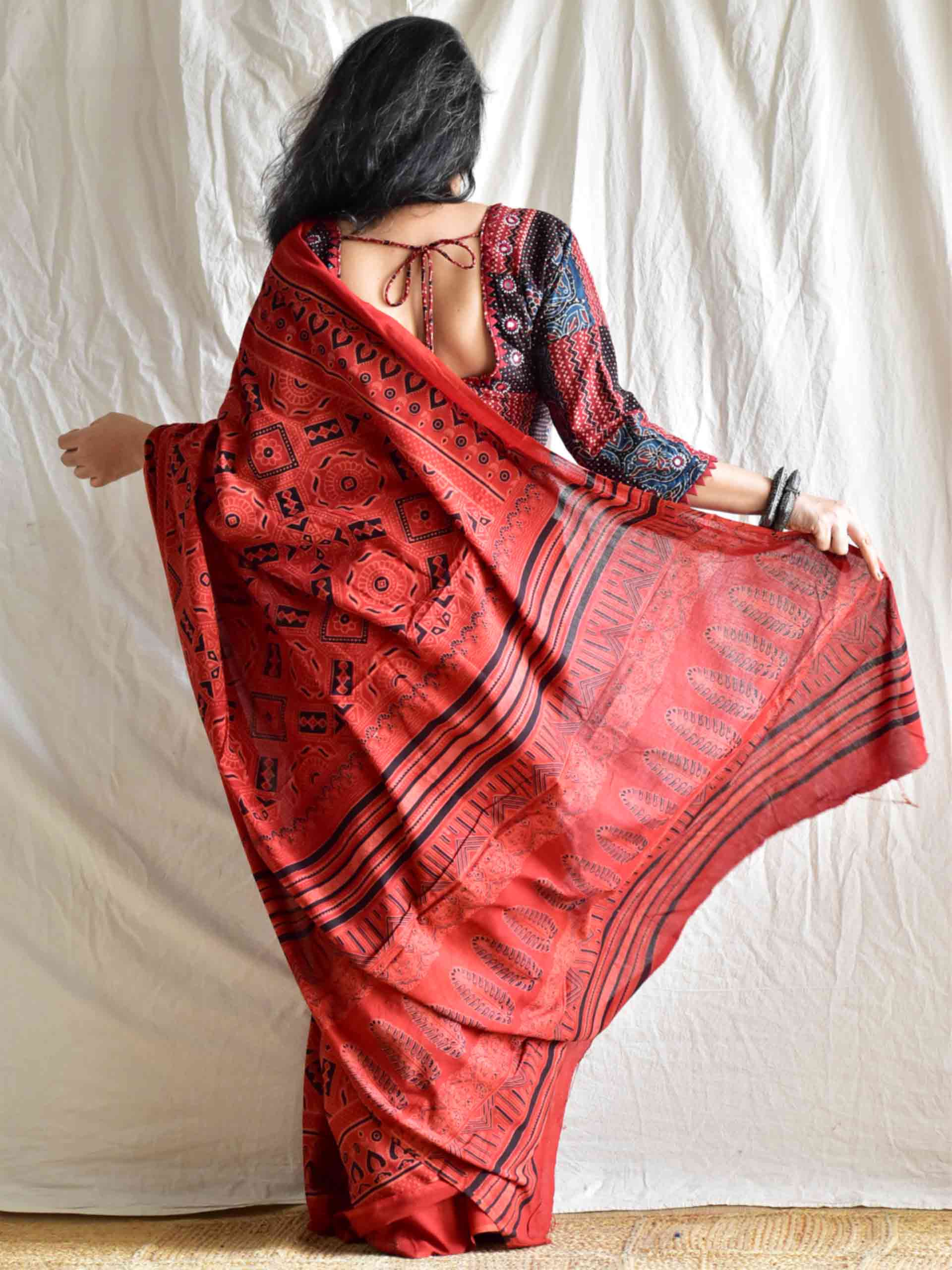 Raagini Dabu mul cotton saree