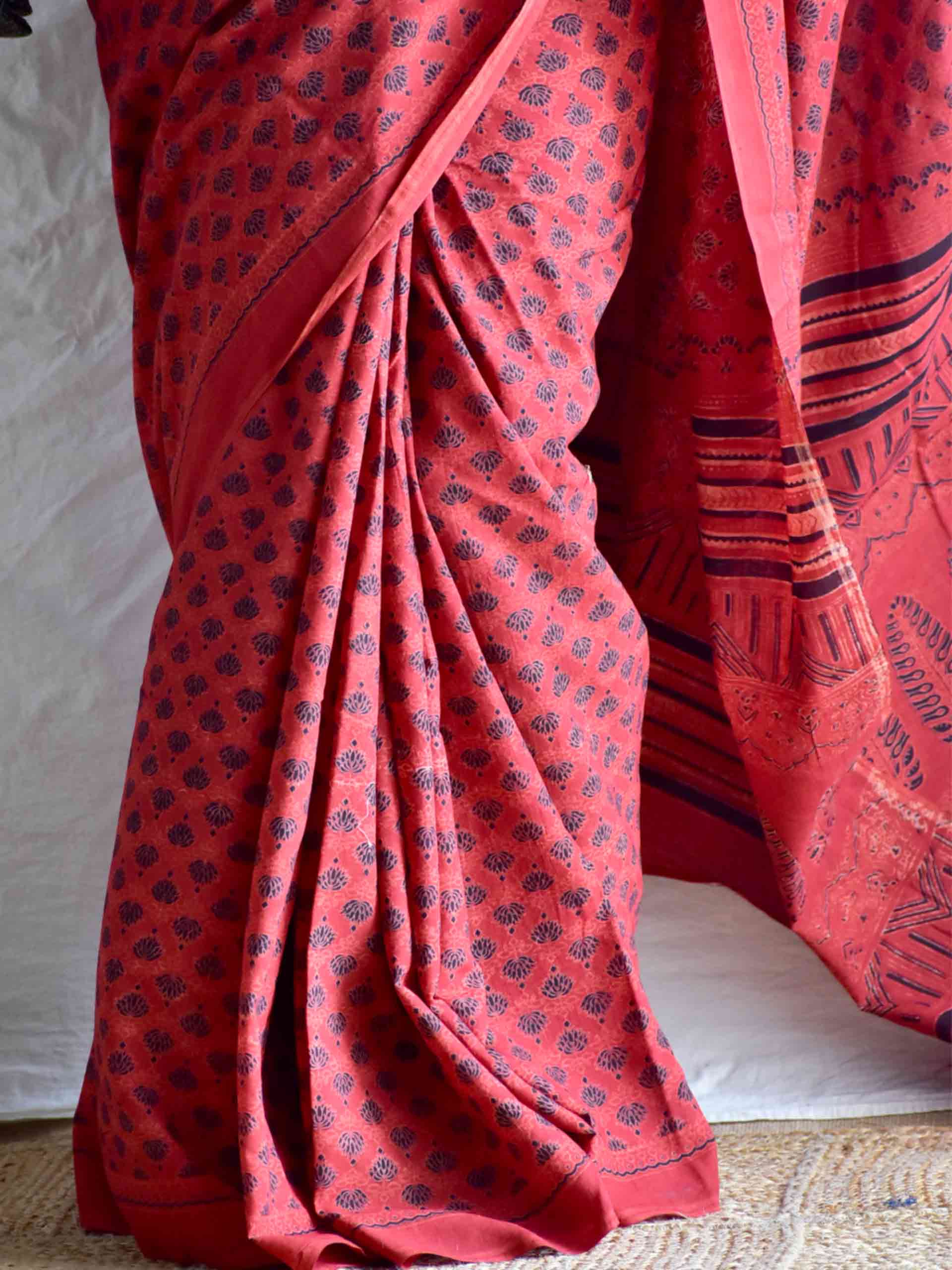 Chitra  Dabu mul cotton saree