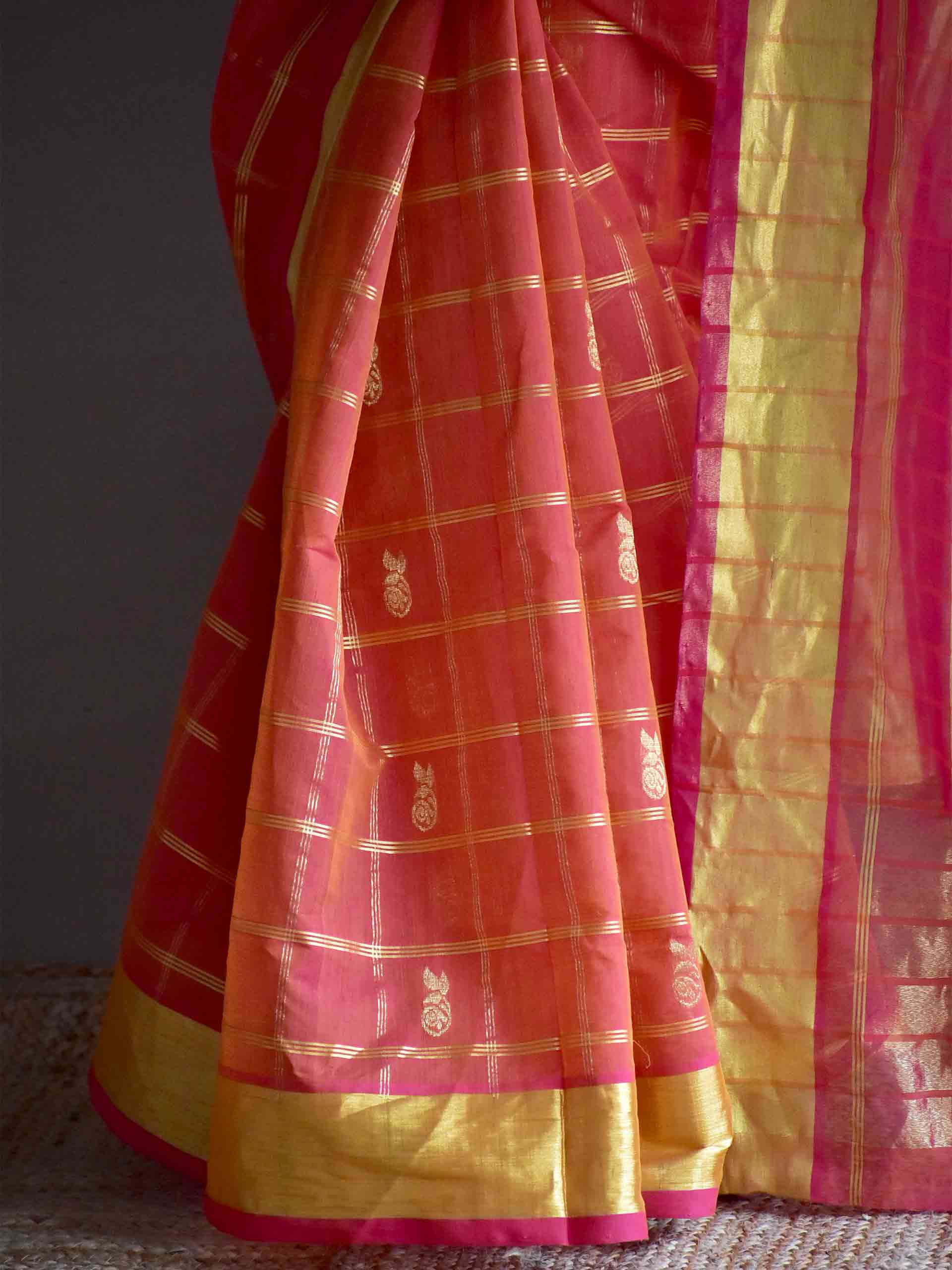 Rehmat - Venkatagiri handloom zari boota saree