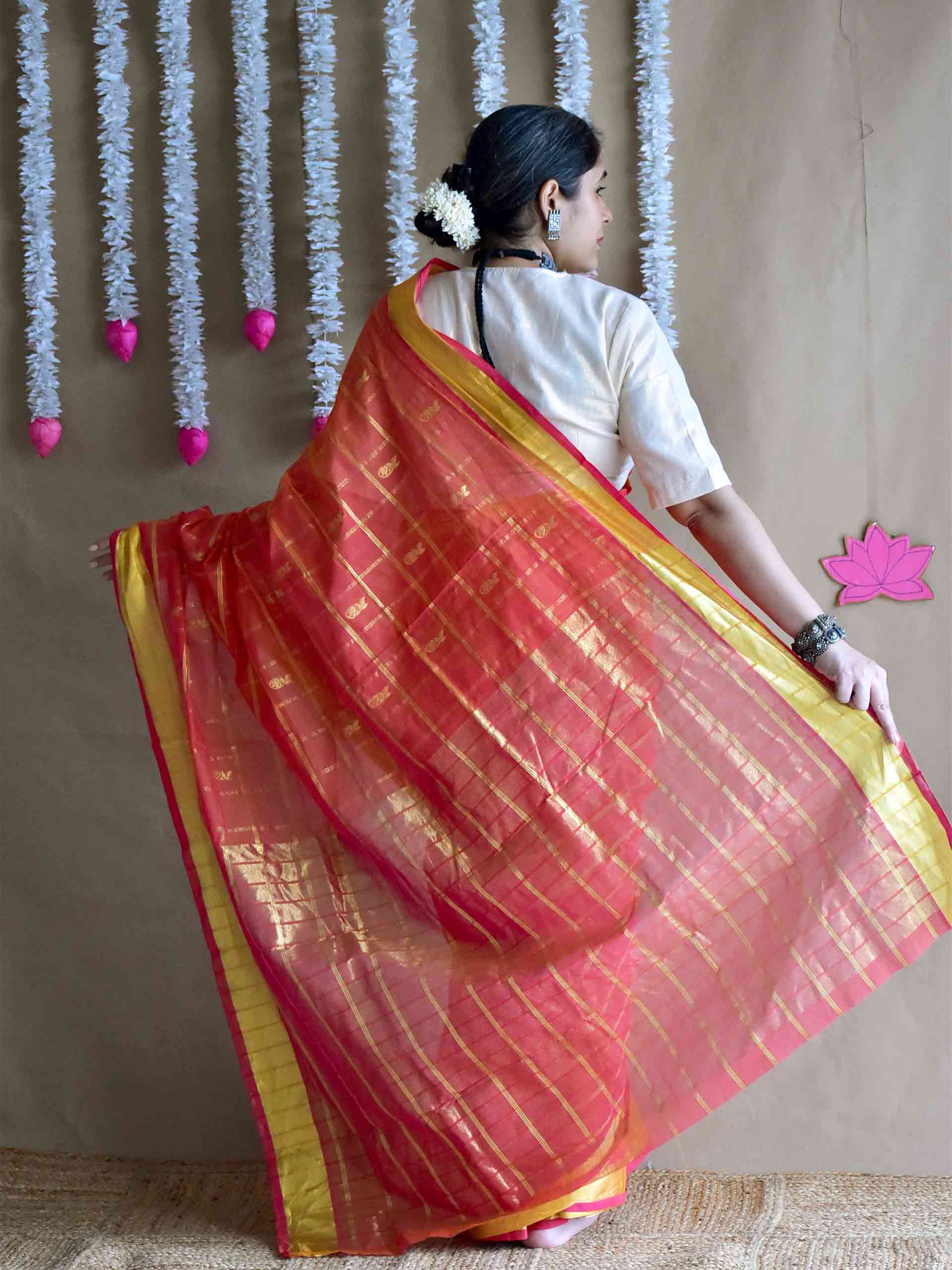 Rehmat - Venkatagiri handloom zari boota saree