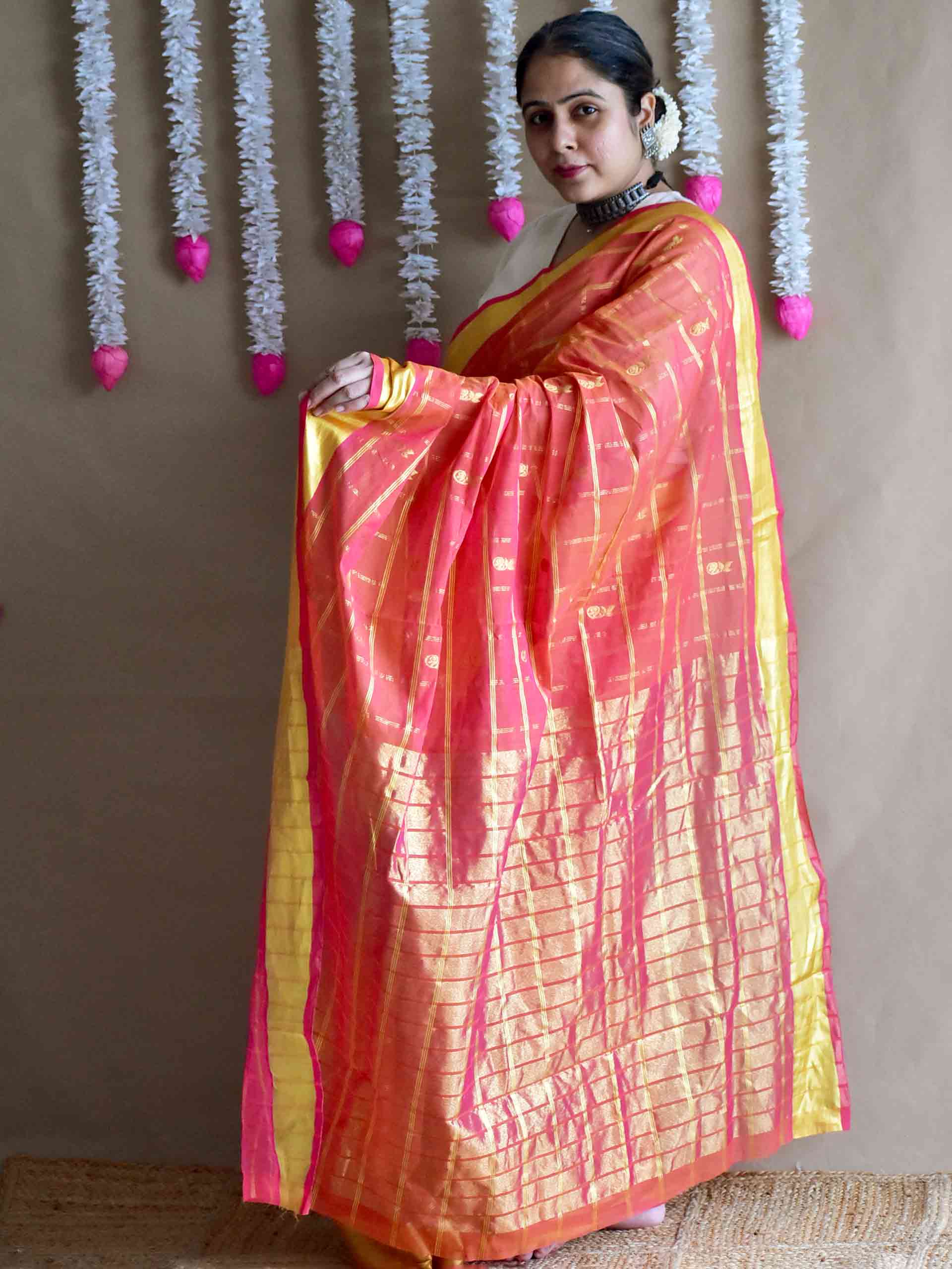 Rehmat - Venkatagiri handloom zari boota saree