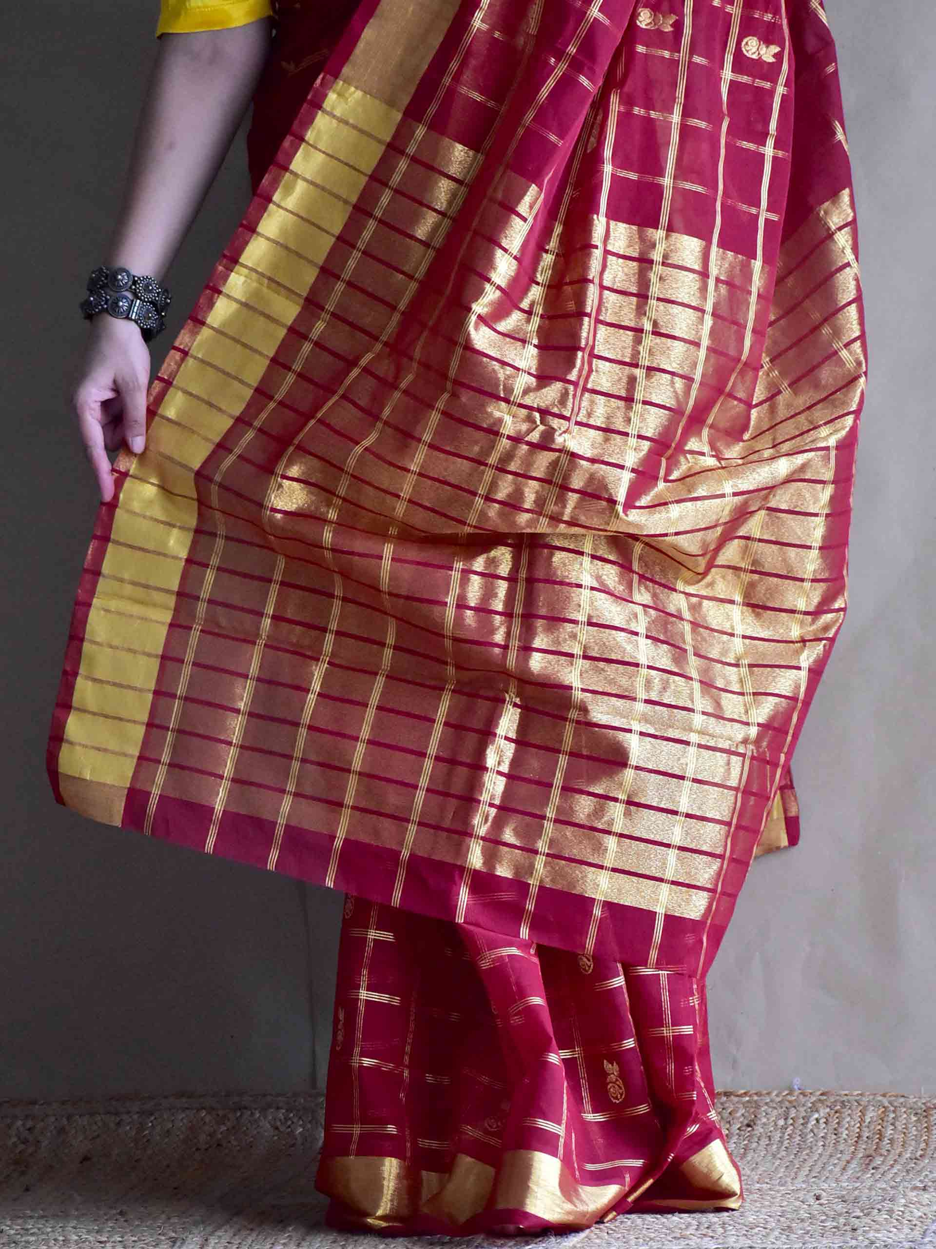 Mor - Venkatagiri handloom zari boota saree