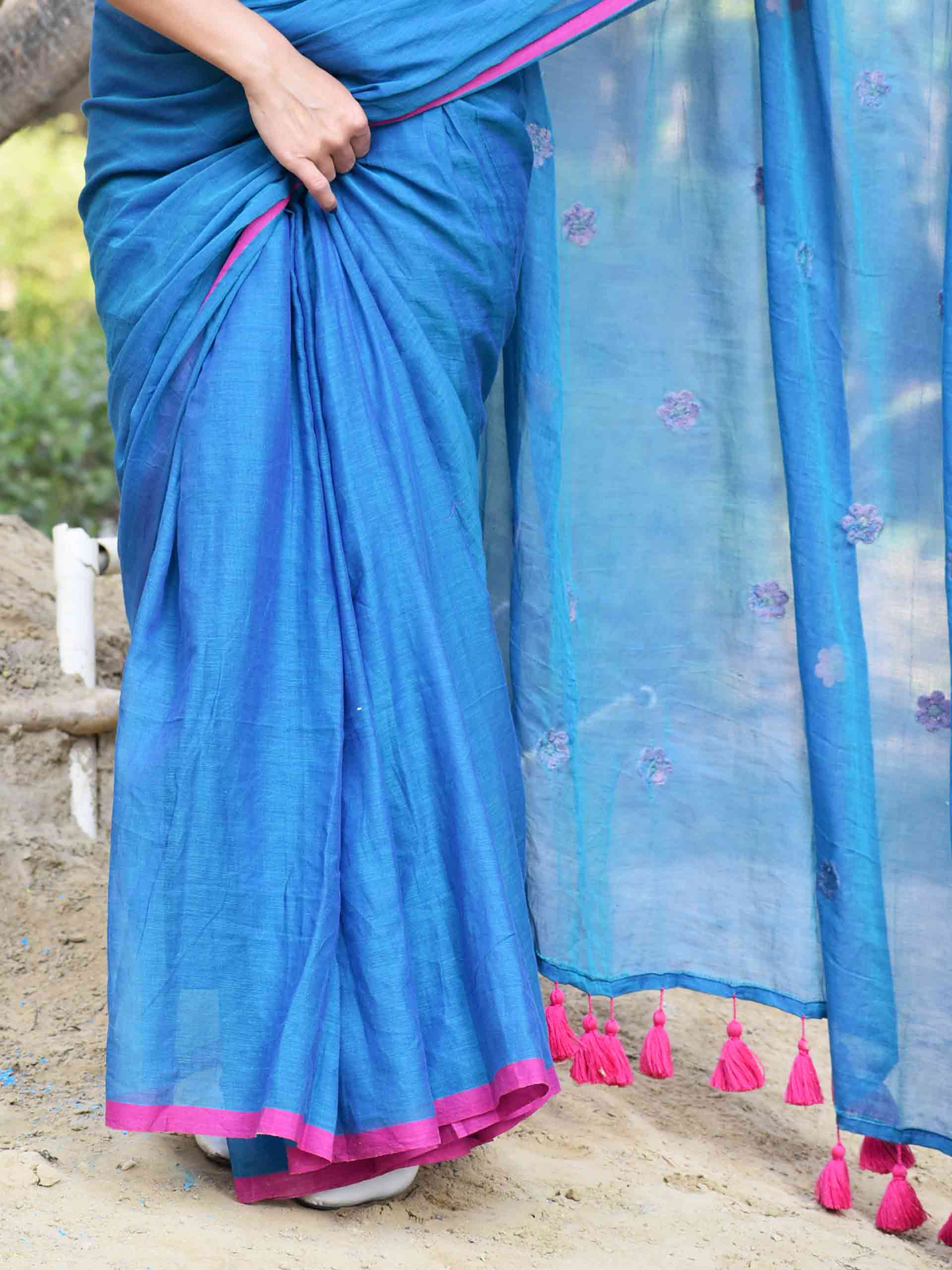Phoolwari - mul cotton saree