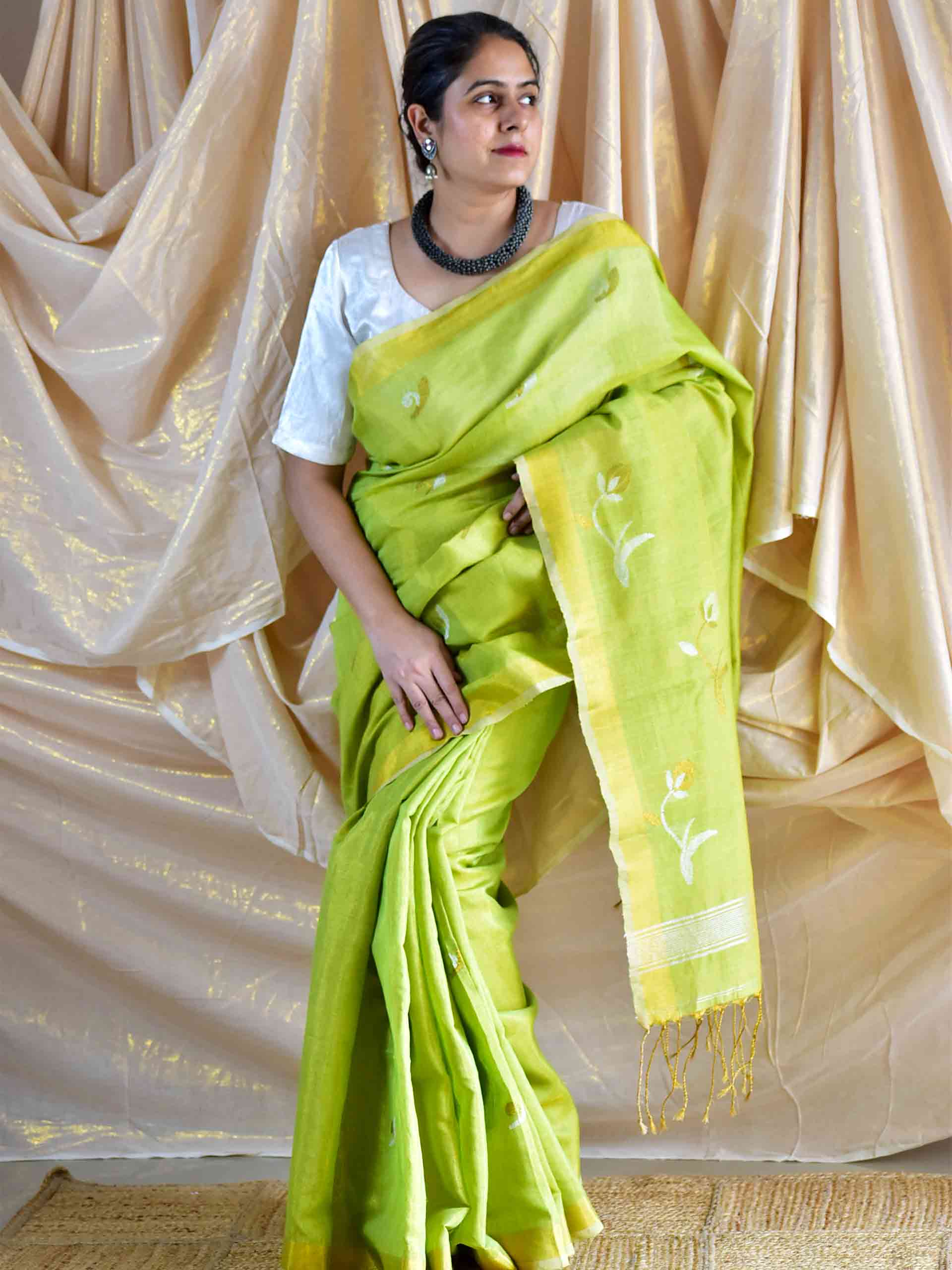 Melony - Linen Tissue Saree