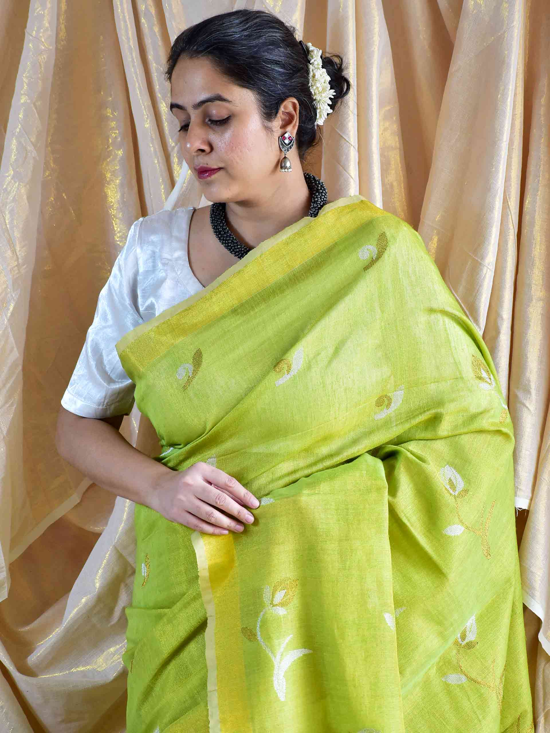 Melony - Linen Tissue Saree