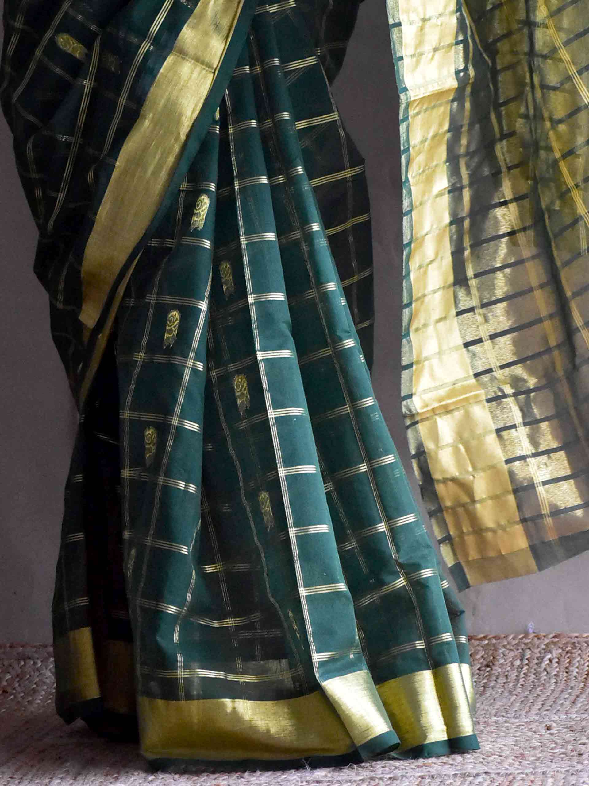 Taal- Venkatagiri handloom zari boota saree