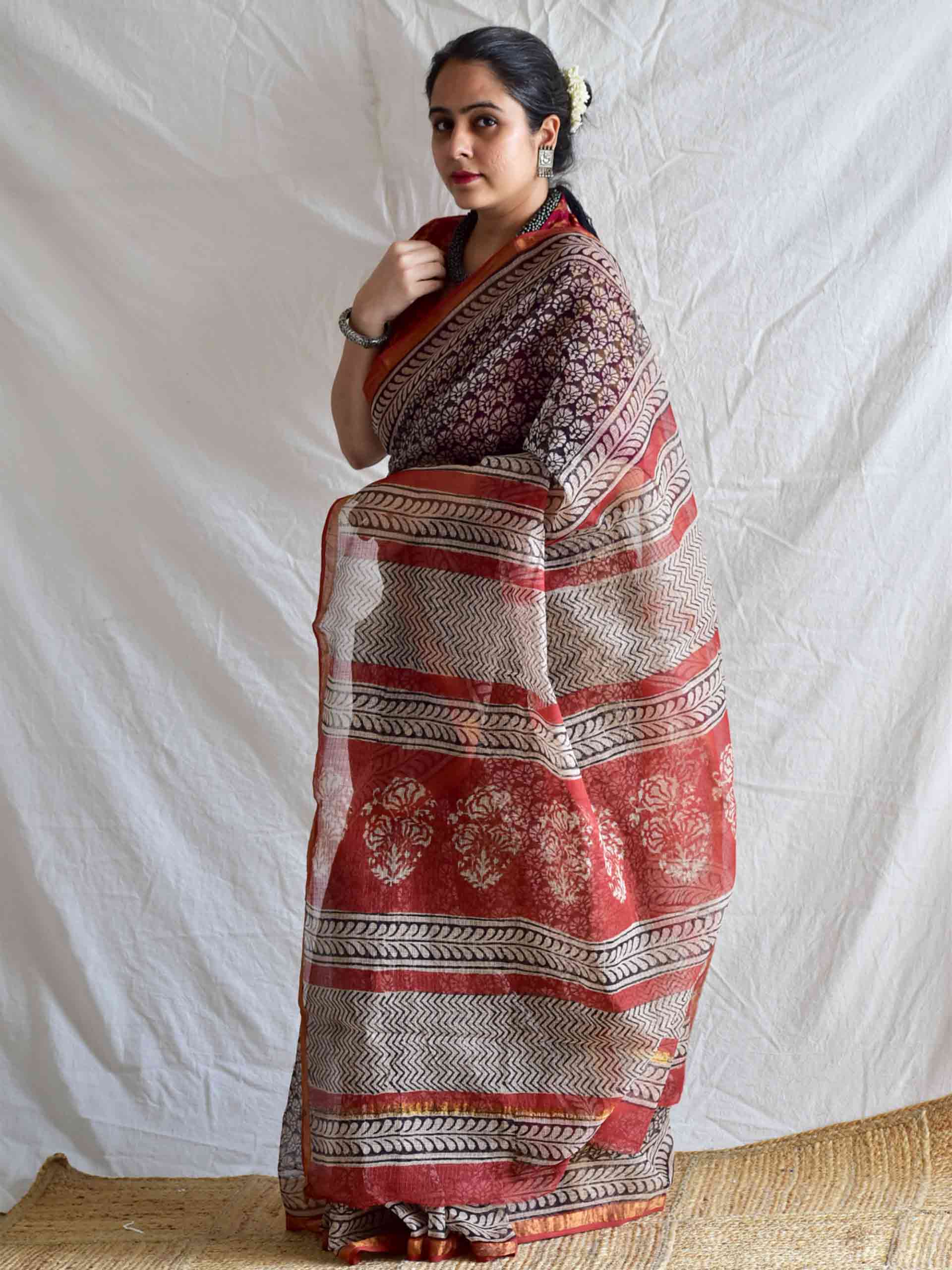 Baliye - Dabu Kota Doria Saree