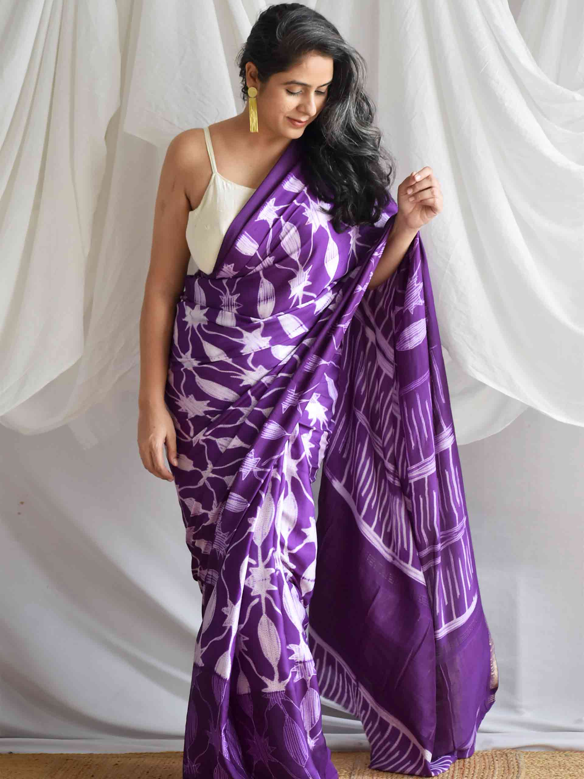 Your highness - Shibori Modal silk saree