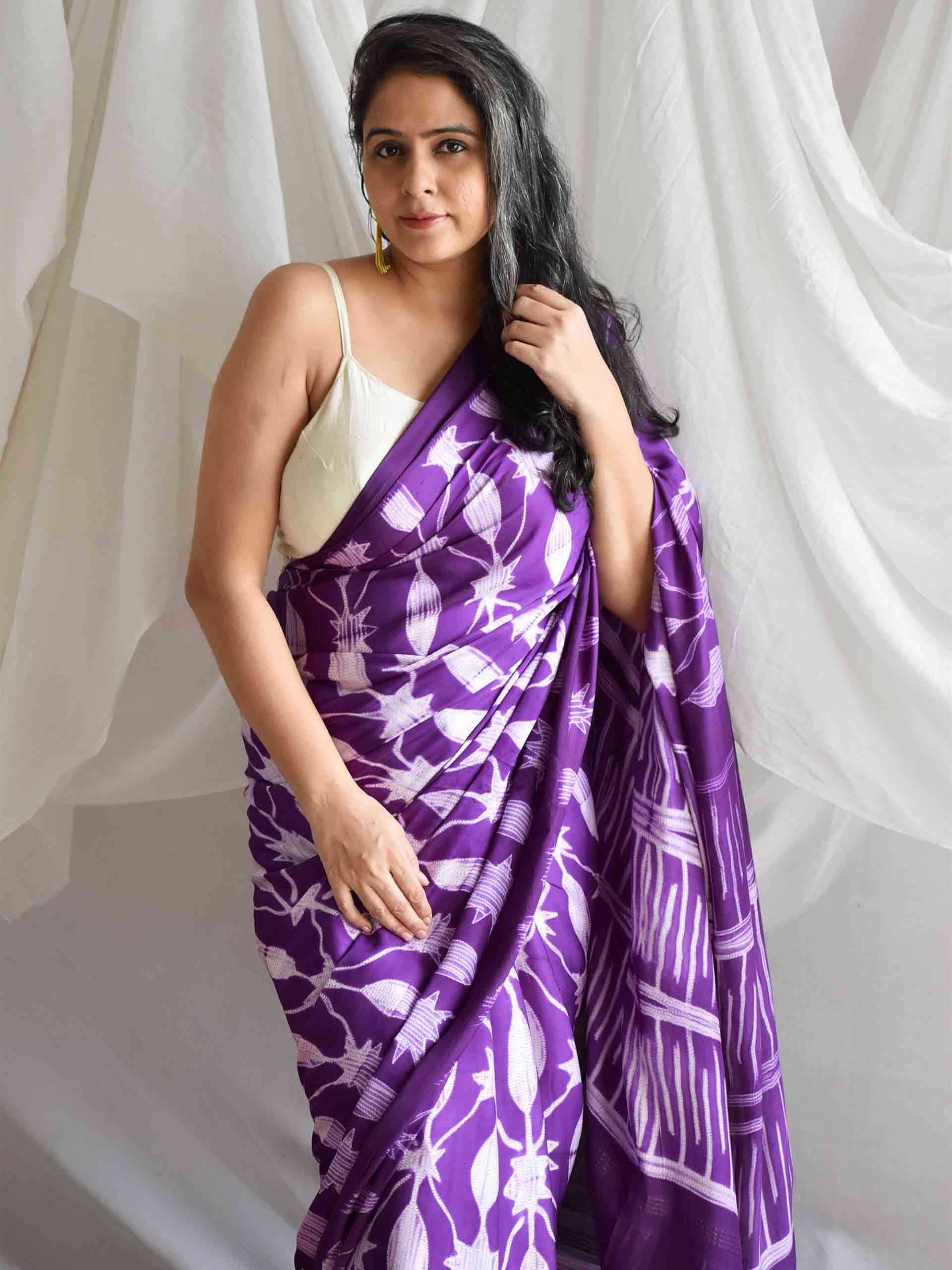 Your highness - Shibori Modal silk saree