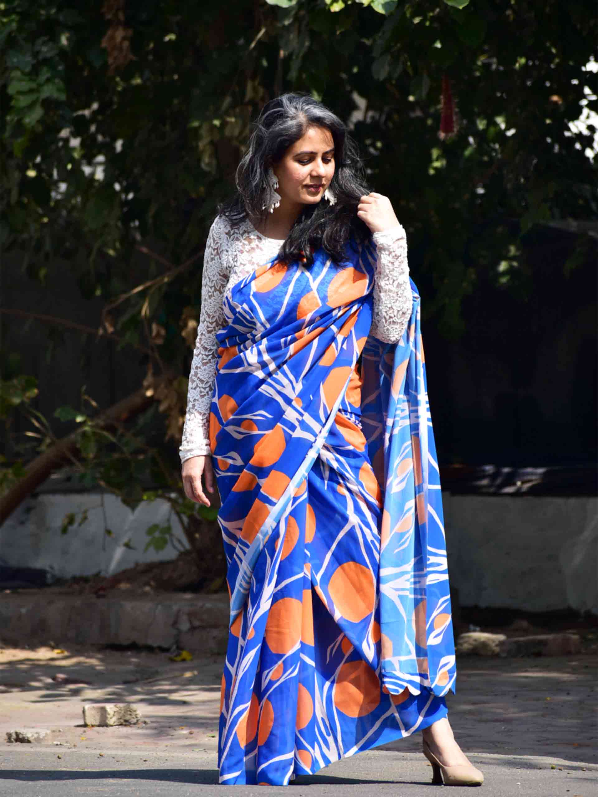 Tree of Life- Georgette saree