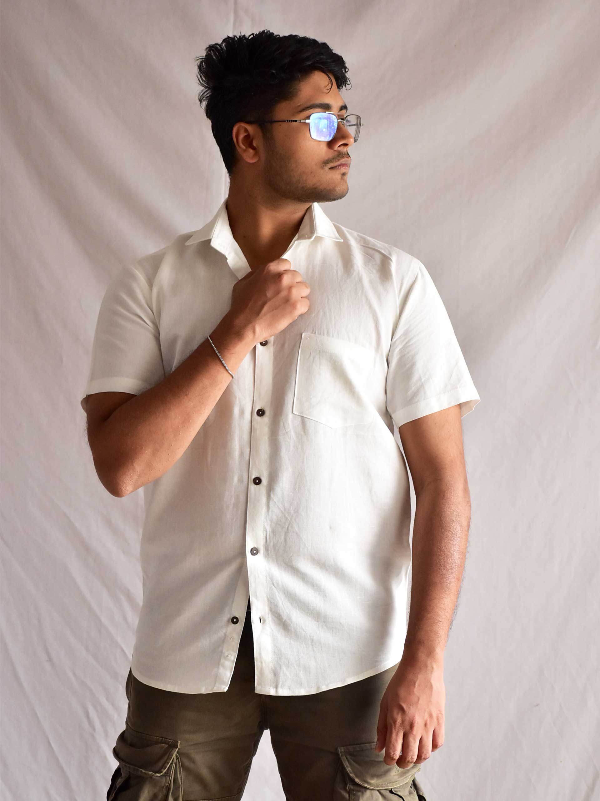 Snow - Solid Linen shirt