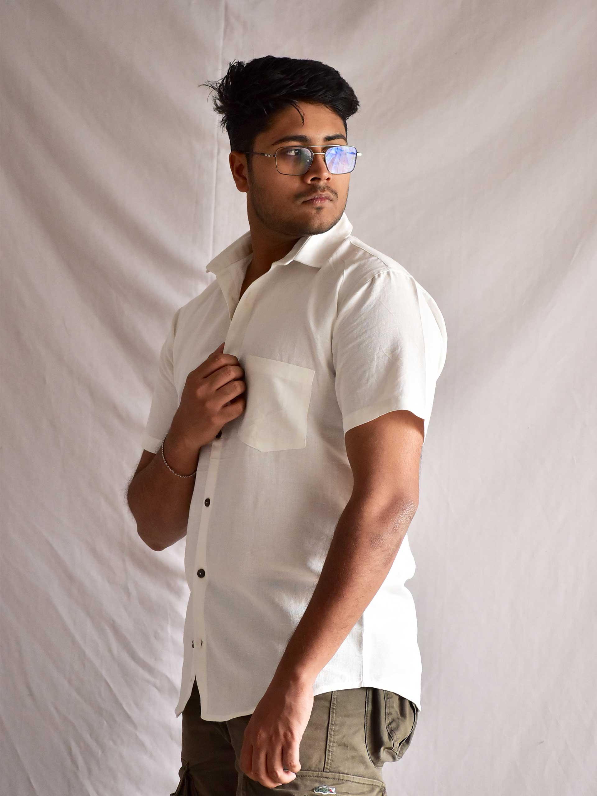 Snow - Solid Linen shirt