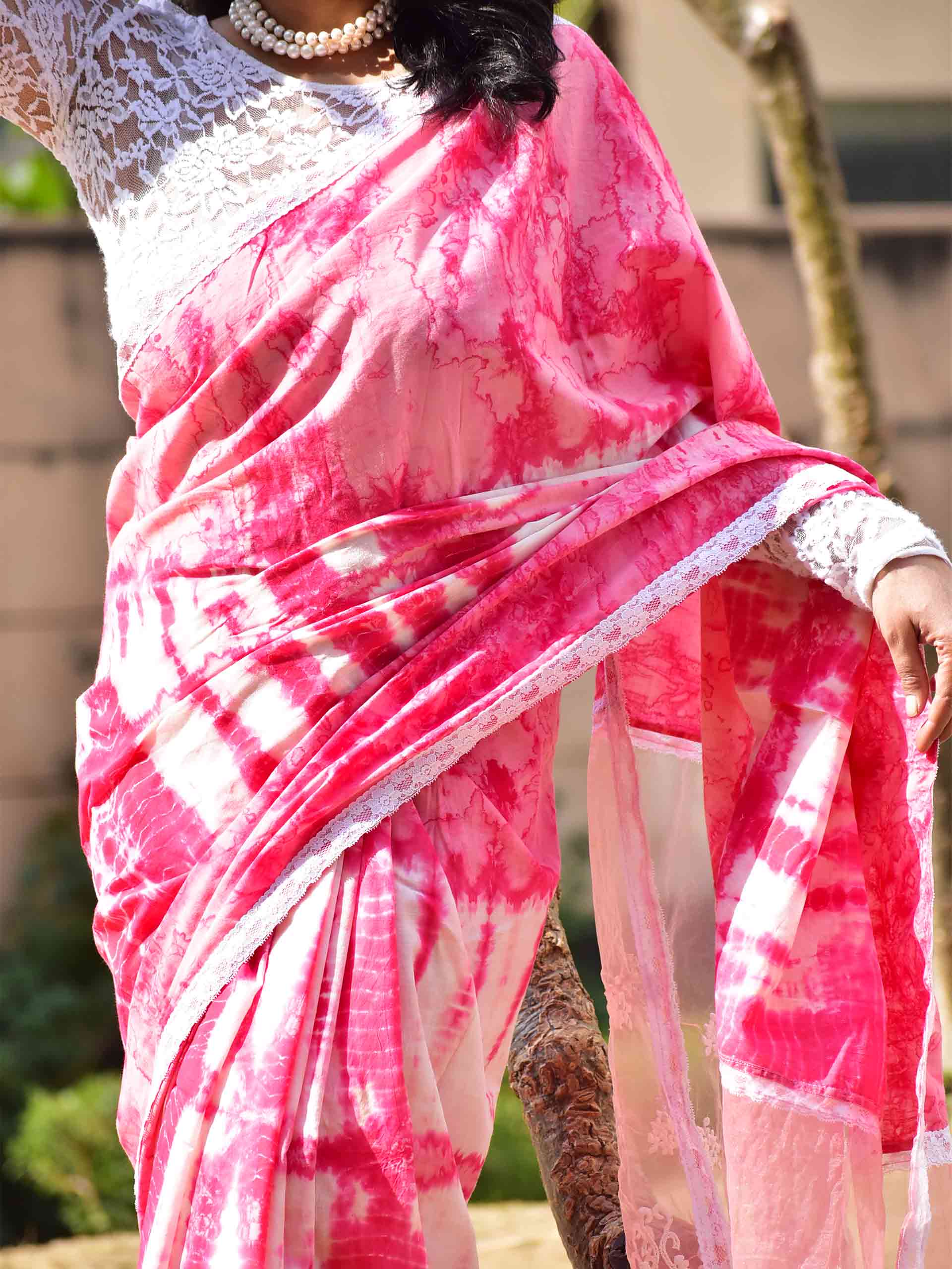 Blush - mul cotton saree