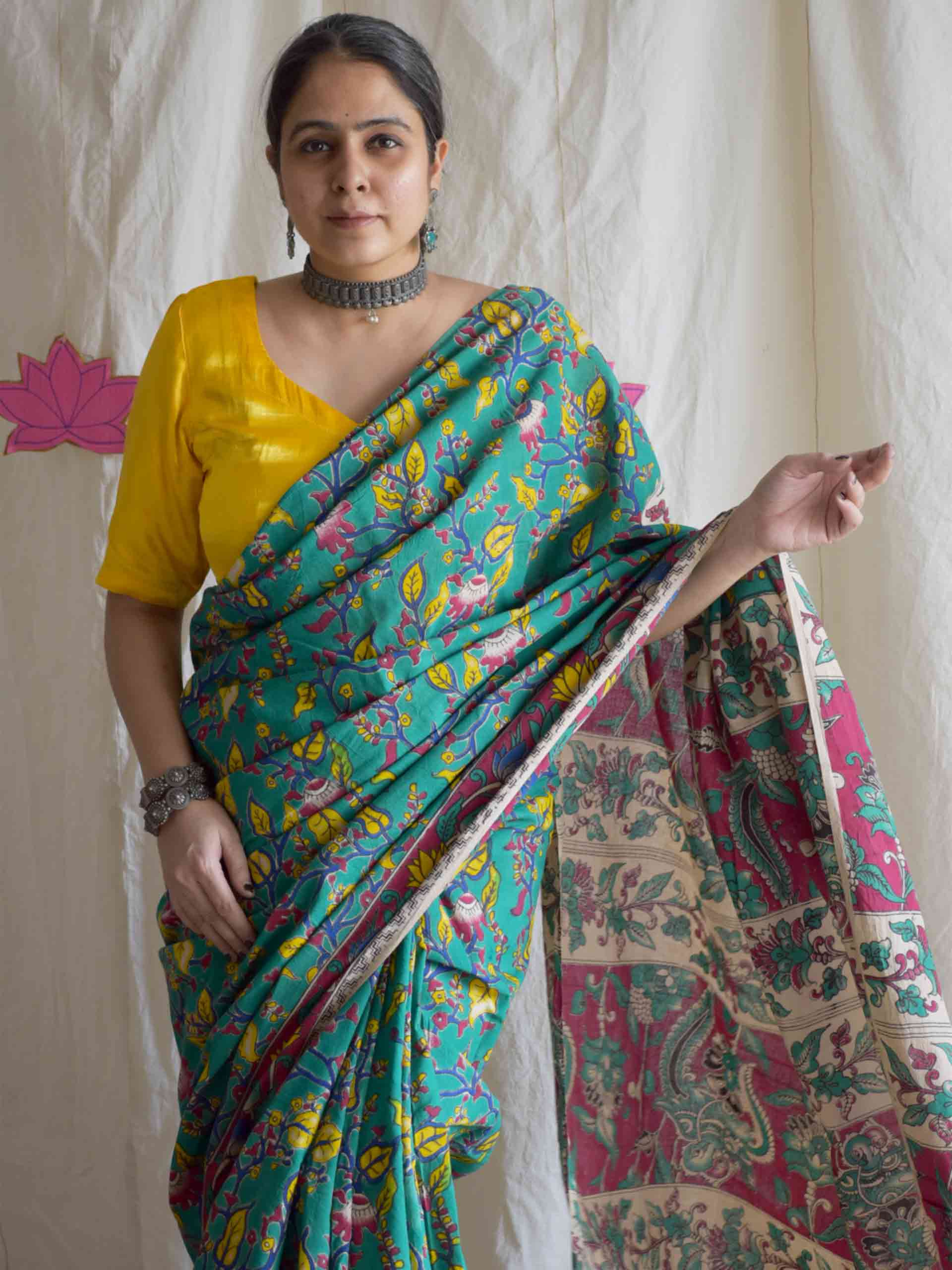 Pourush - kalamkari printed saree