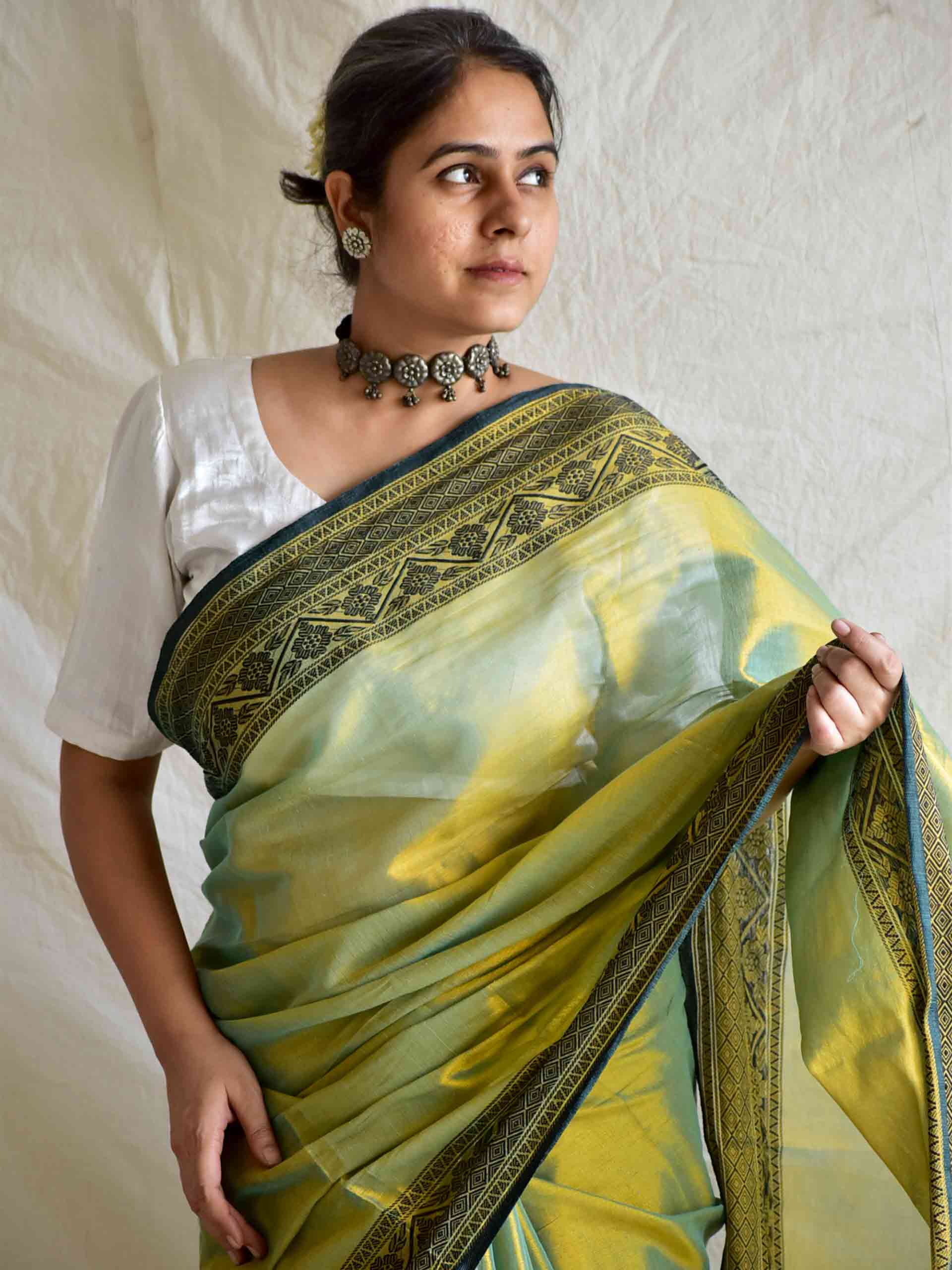 Olivia - Tissue Saree