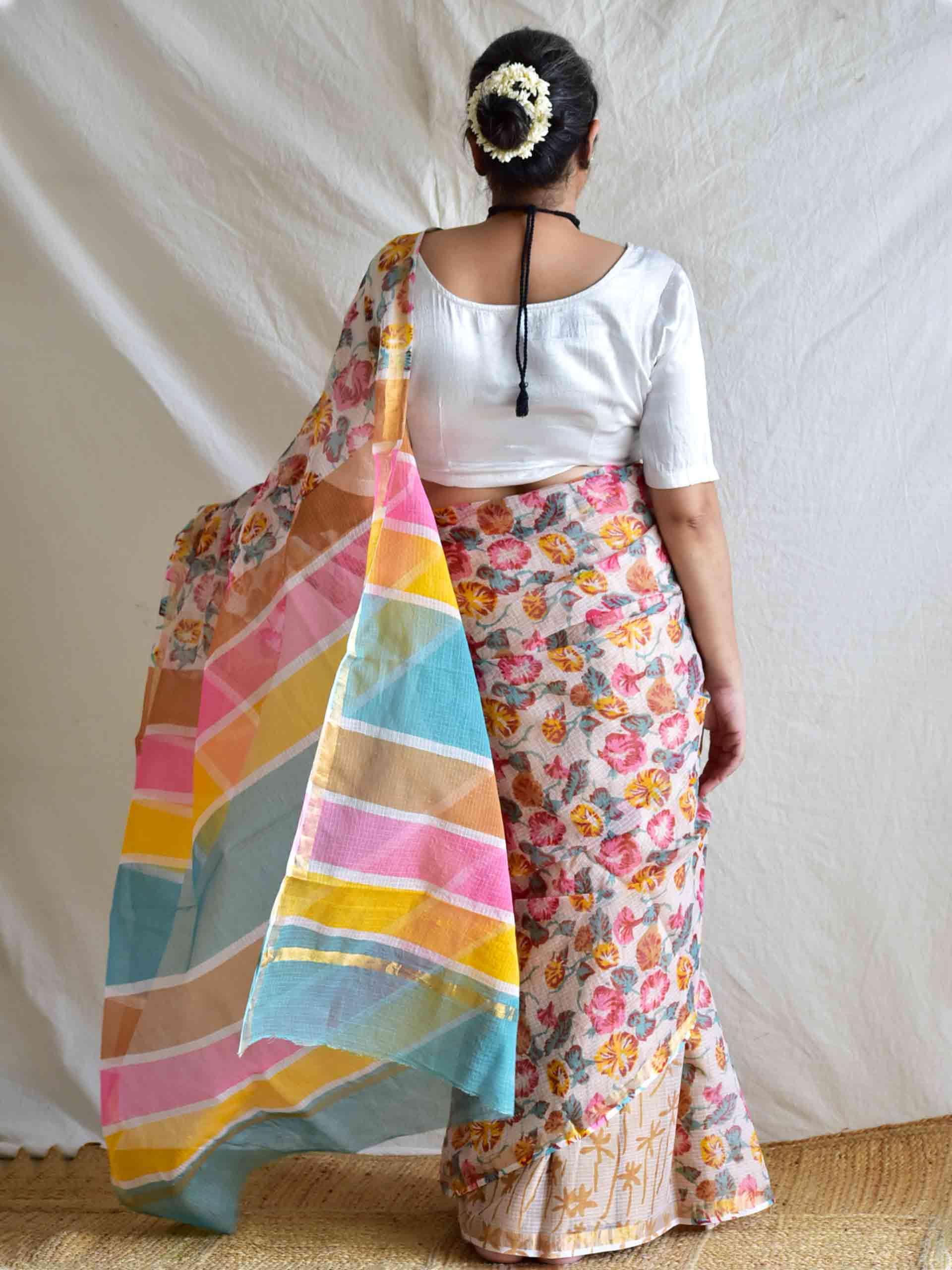 Flora - Kota Doria Saree
