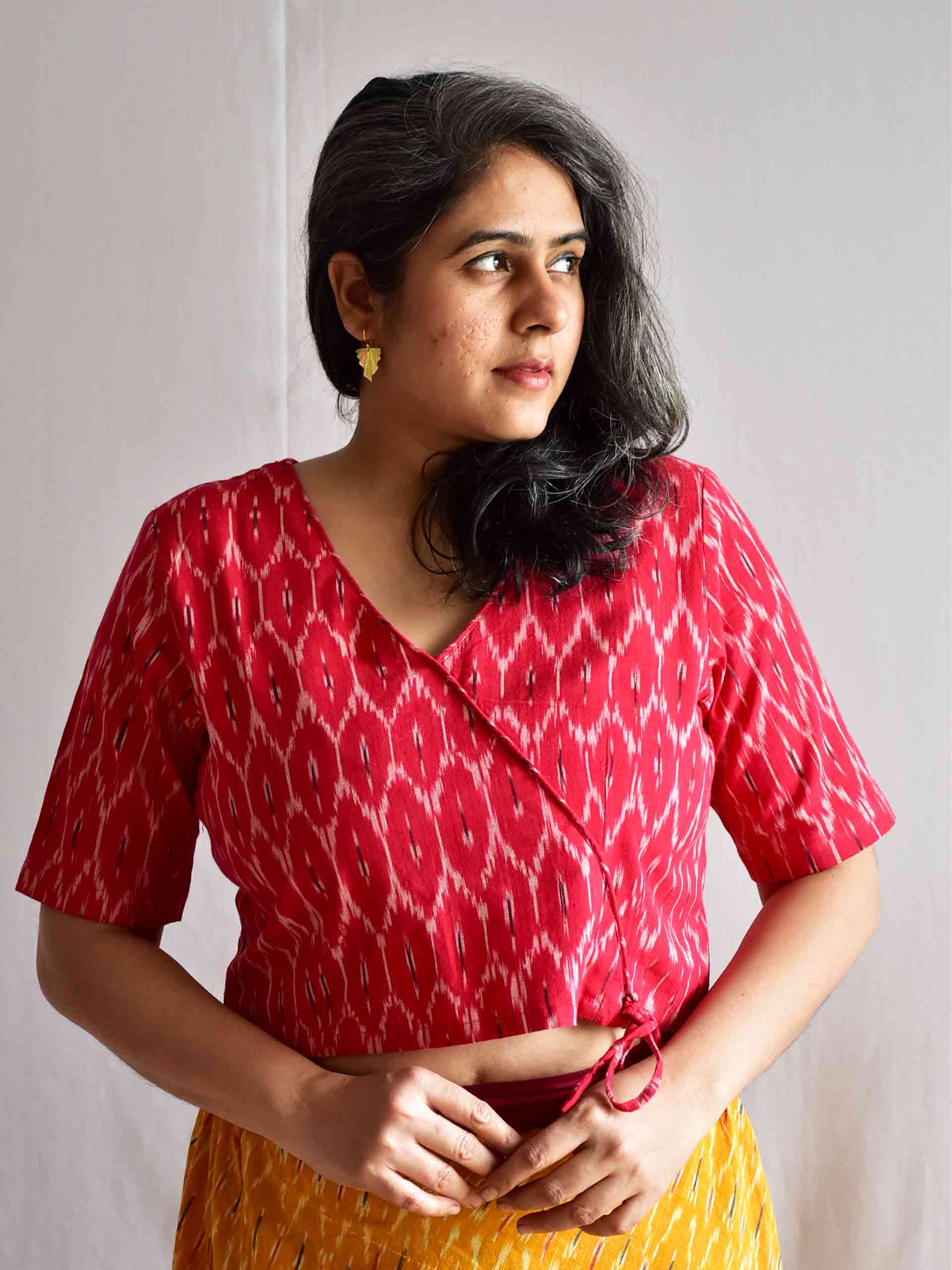 Sample 036 - Cotton Ikat Top