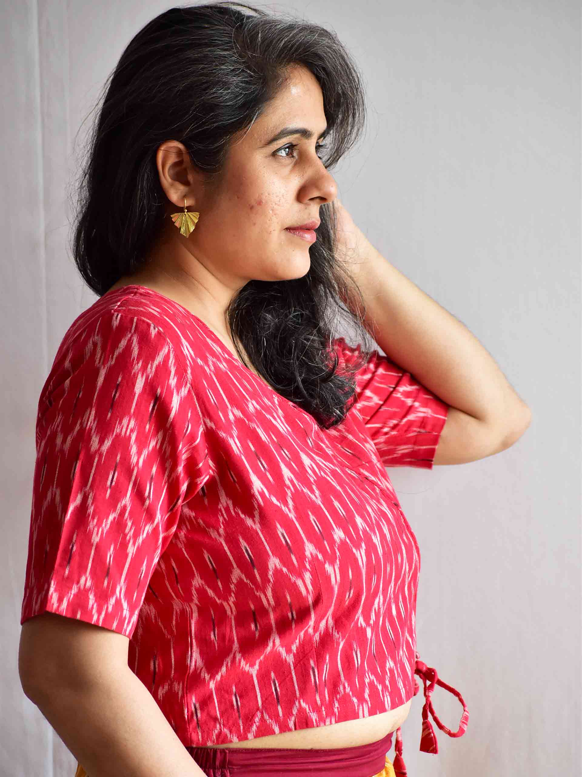 Sample 036 - Cotton Ikat Top