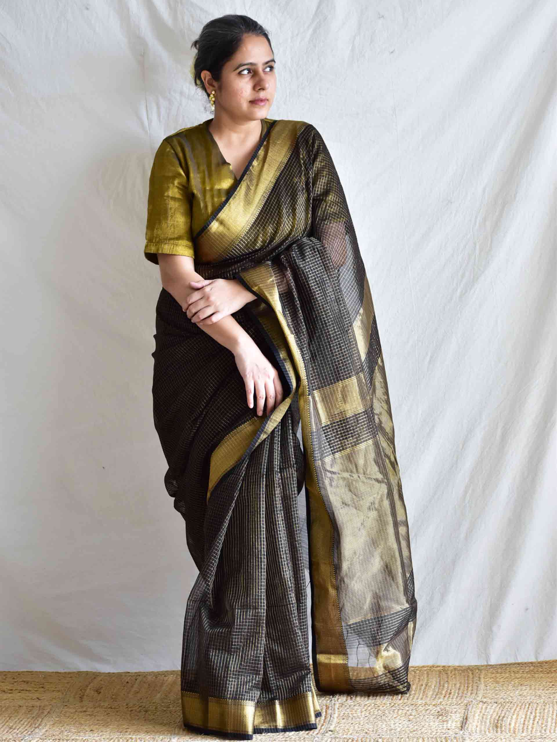 raat kali -  Maheshwari Handloom Silk Saree