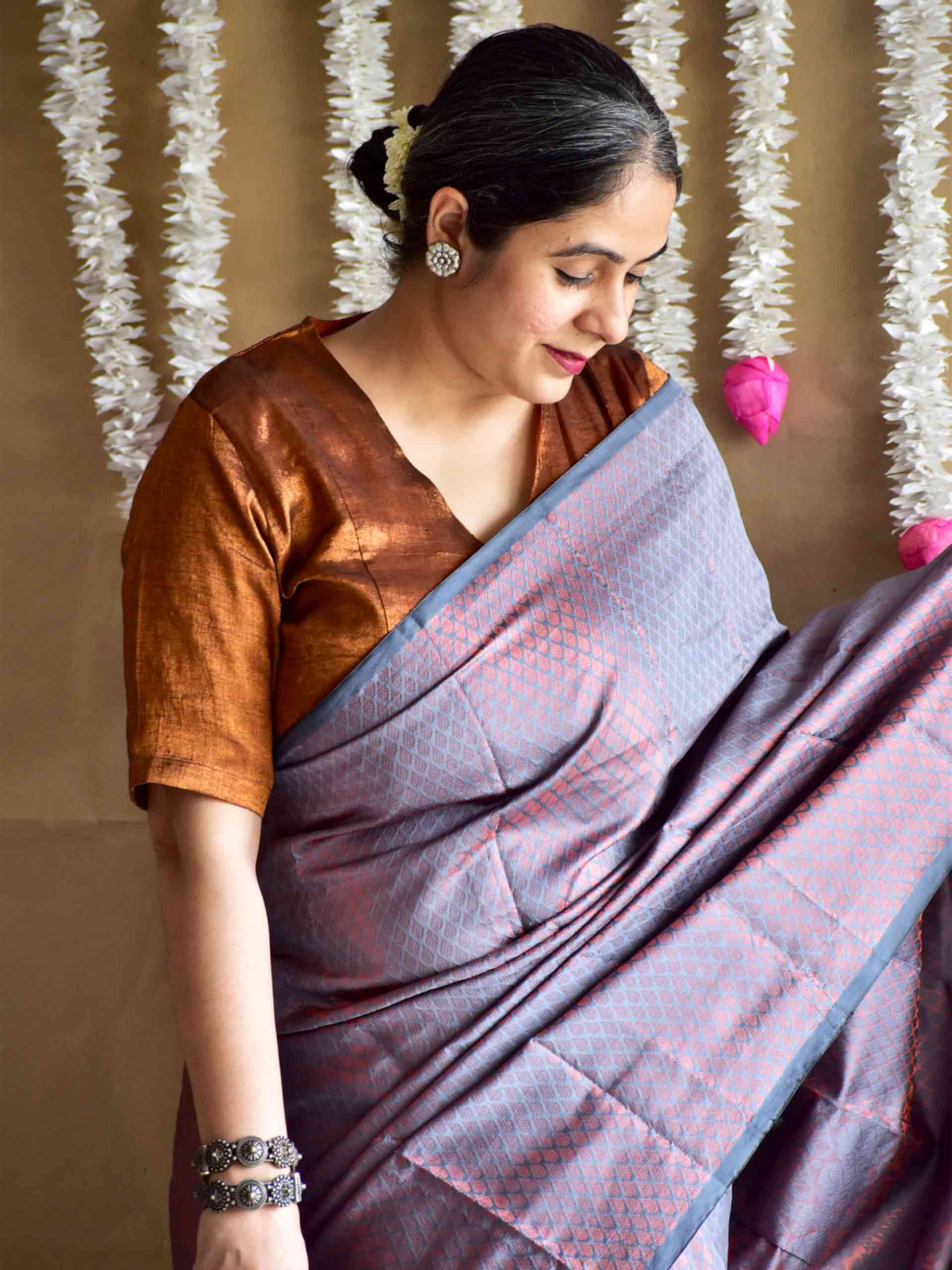 Mehsoos - silk Brocade saree