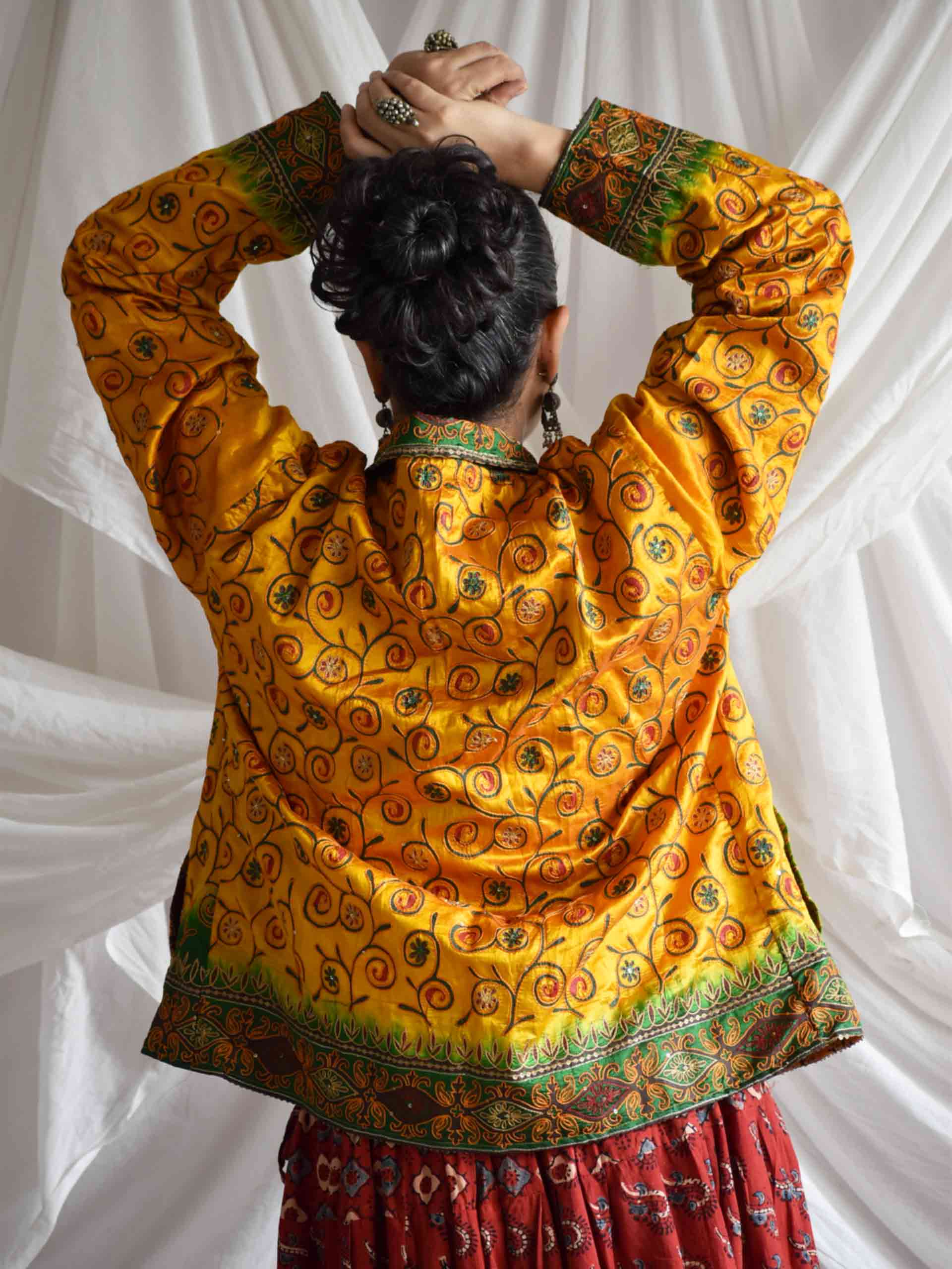 Mishri - hand embroidered patchwork Reversible jacket