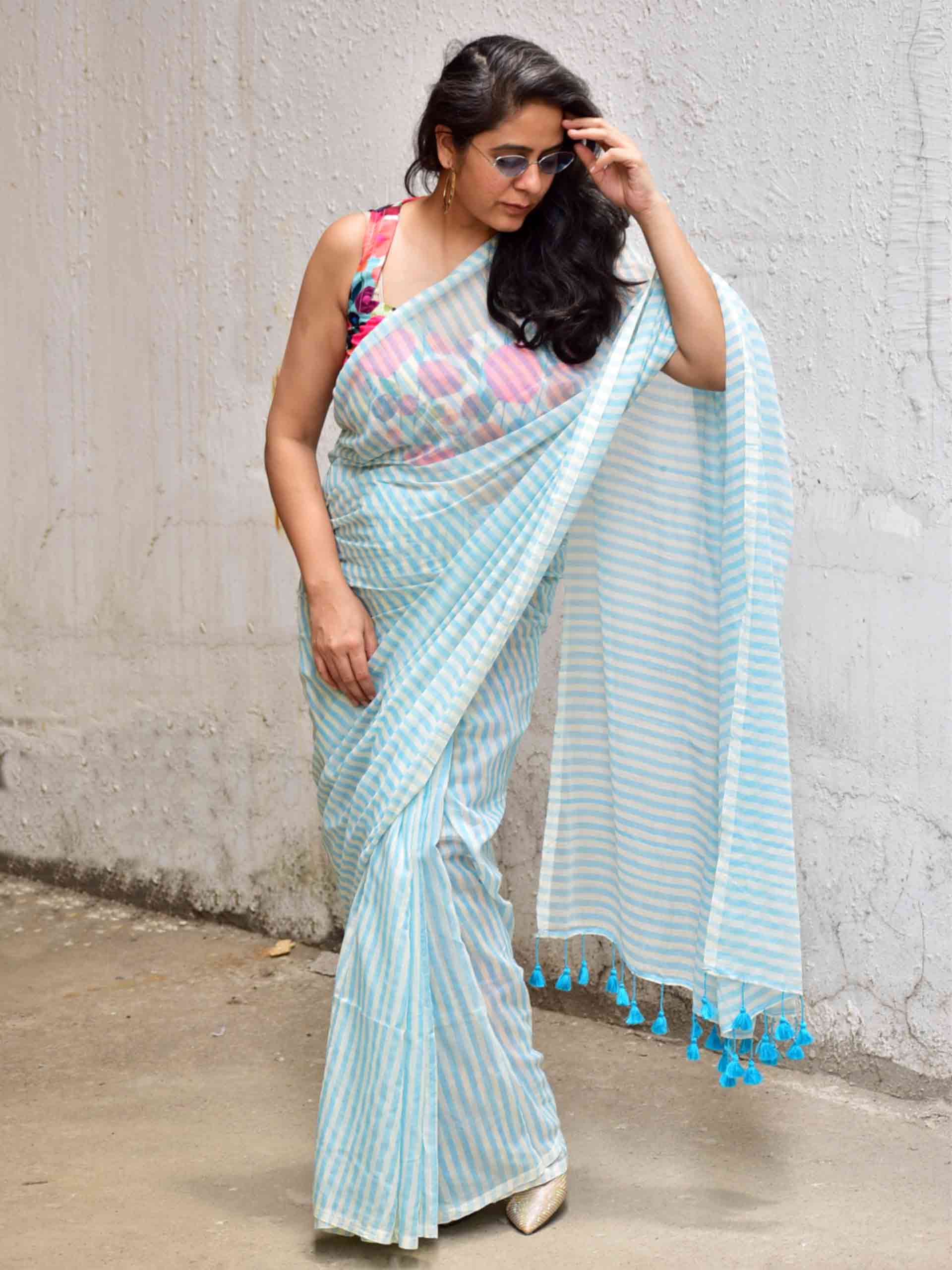 Morning line  Mul cotton saree