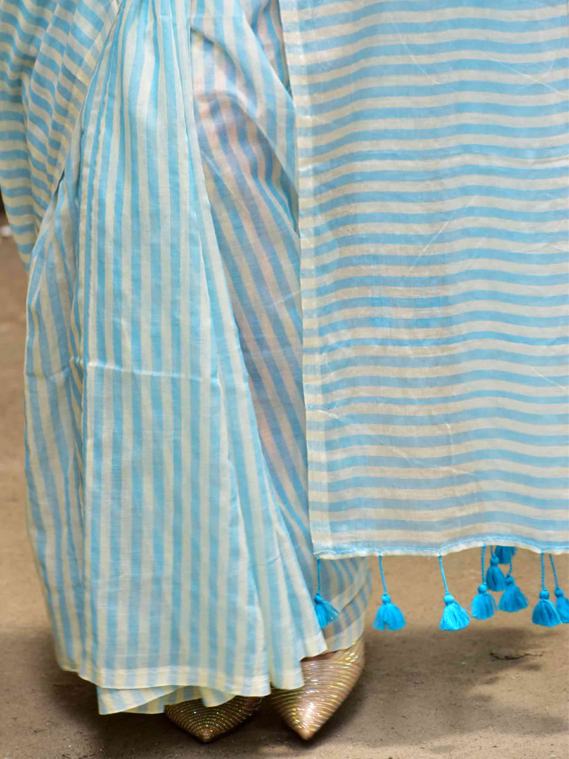 Morning line  Mul cotton saree