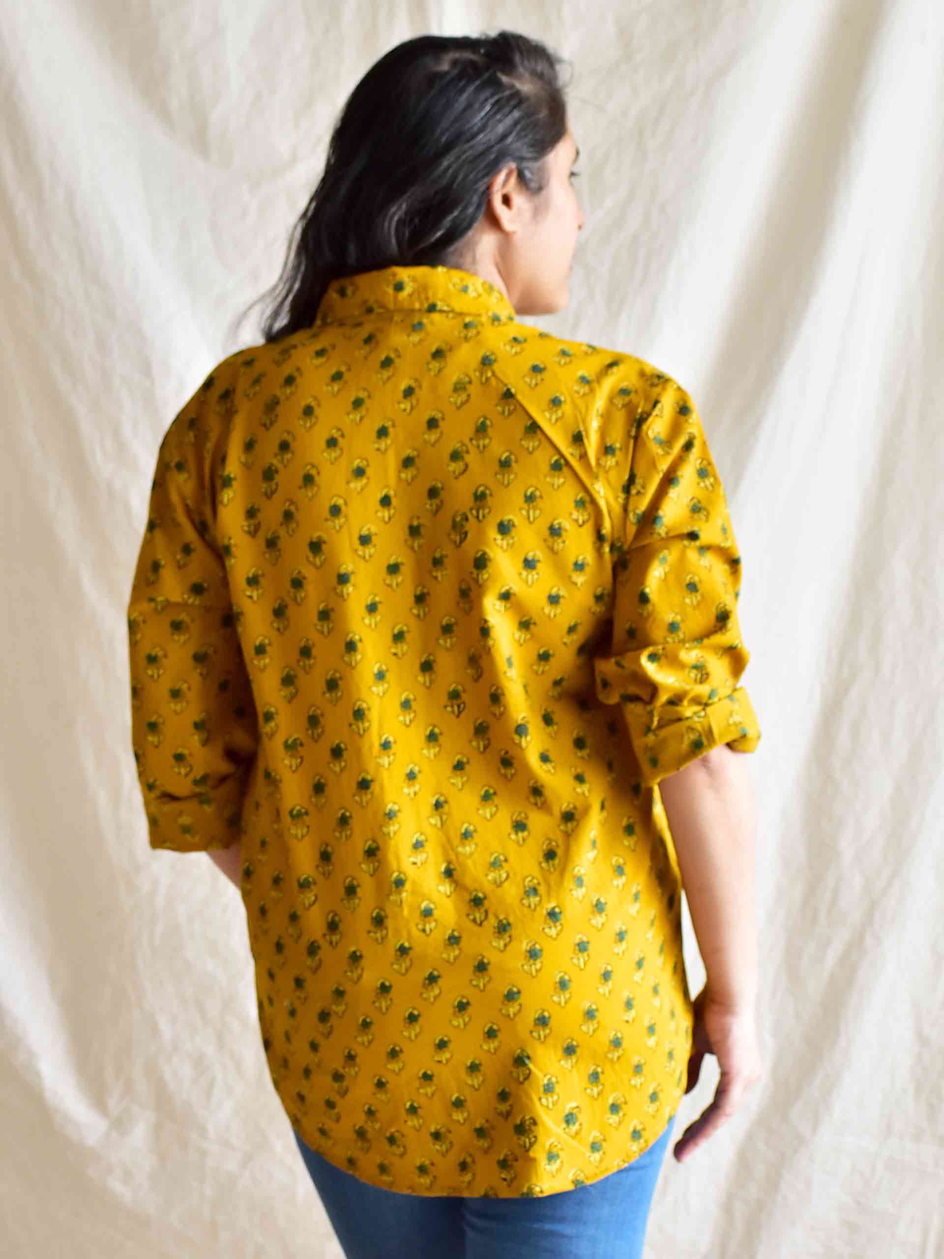 Yellowstone - Ajrakh printed Cotton Shirt