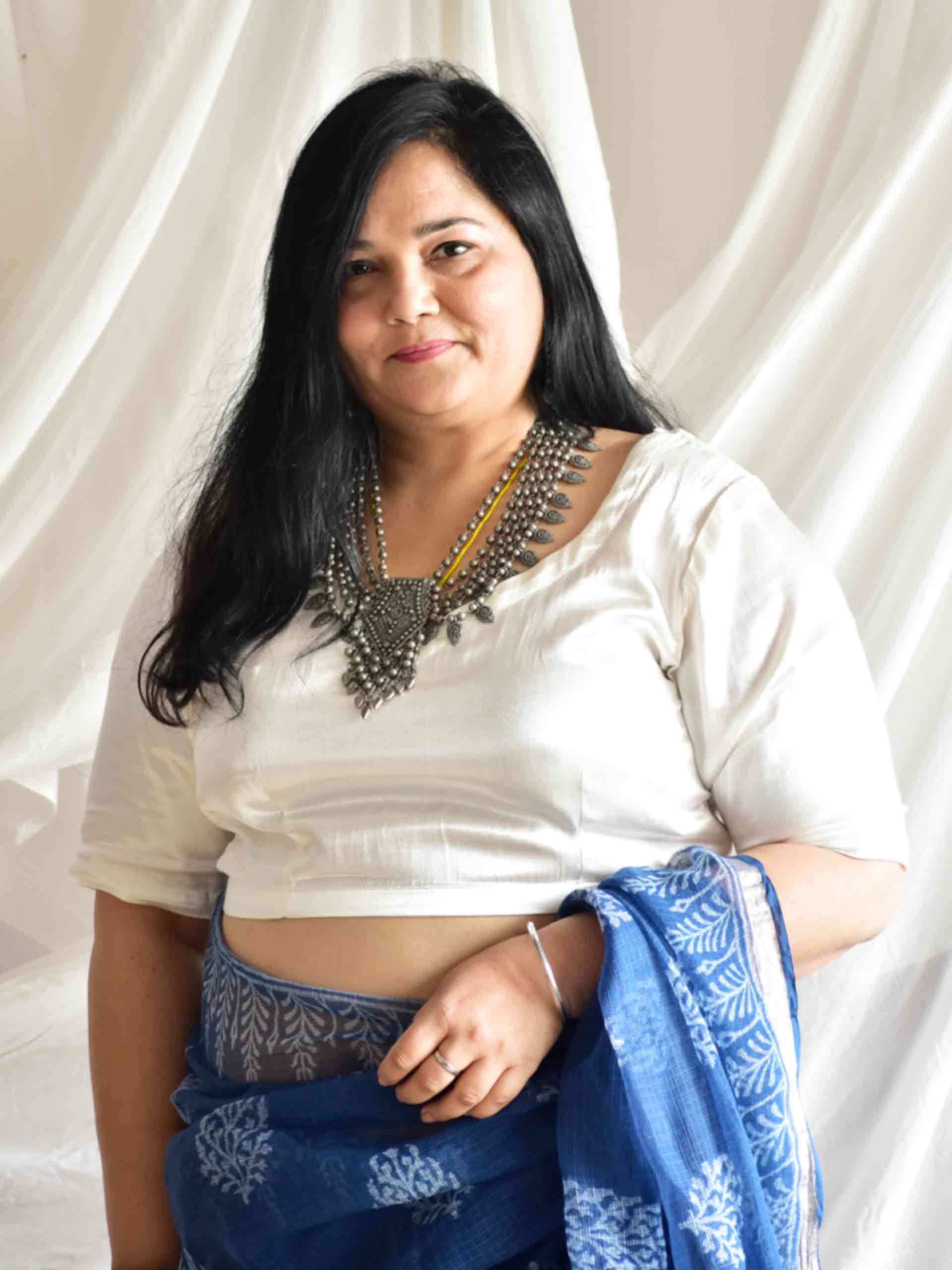Riwayat - Plus Size Mashru silk blouse