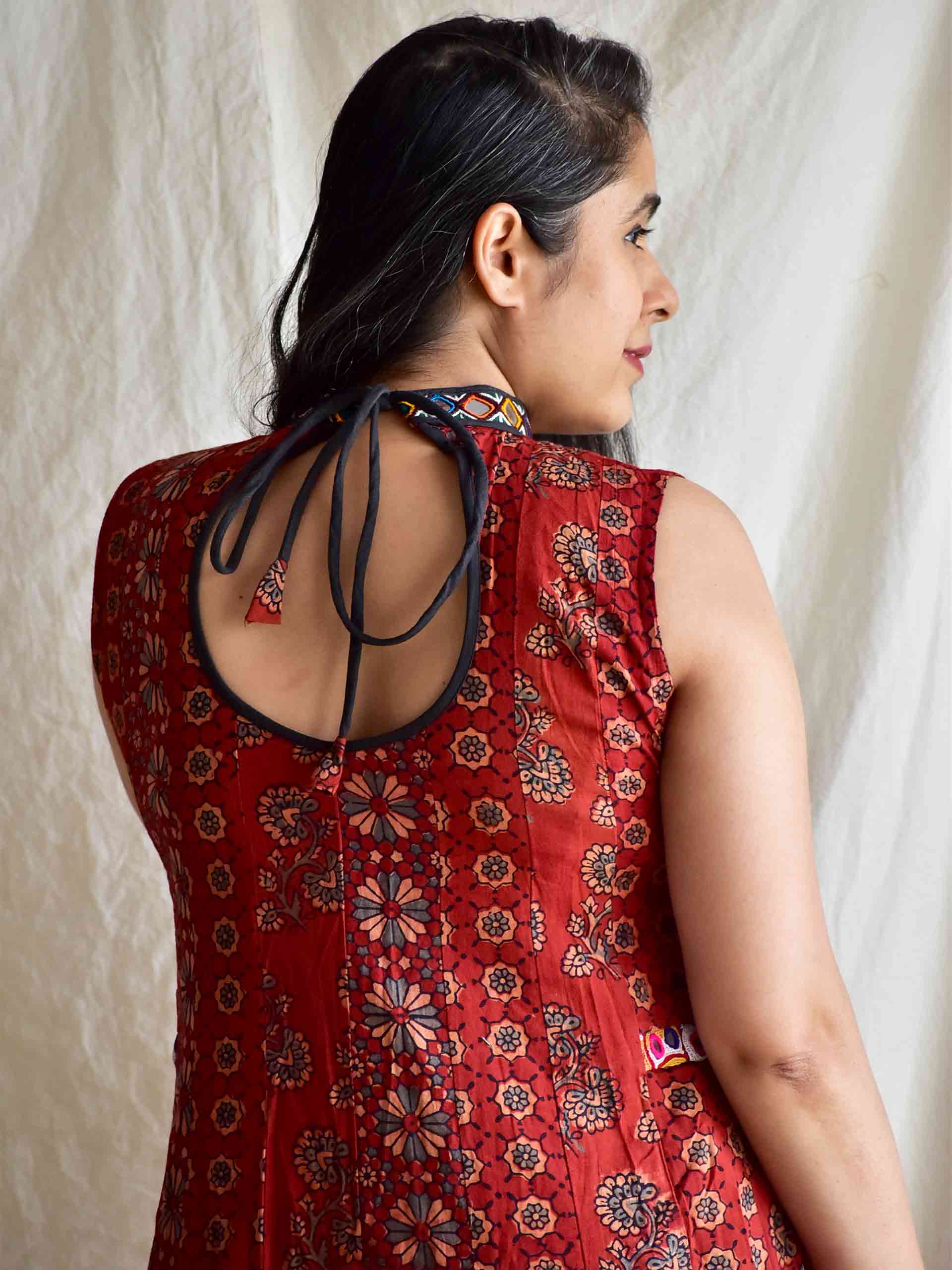 Belanize - Ajrakh cotton dress
