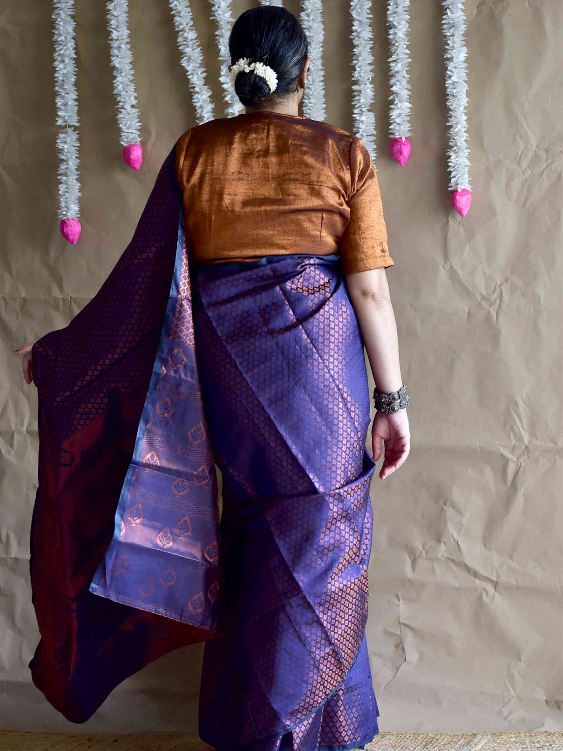 balhaar - silk Brocade saree