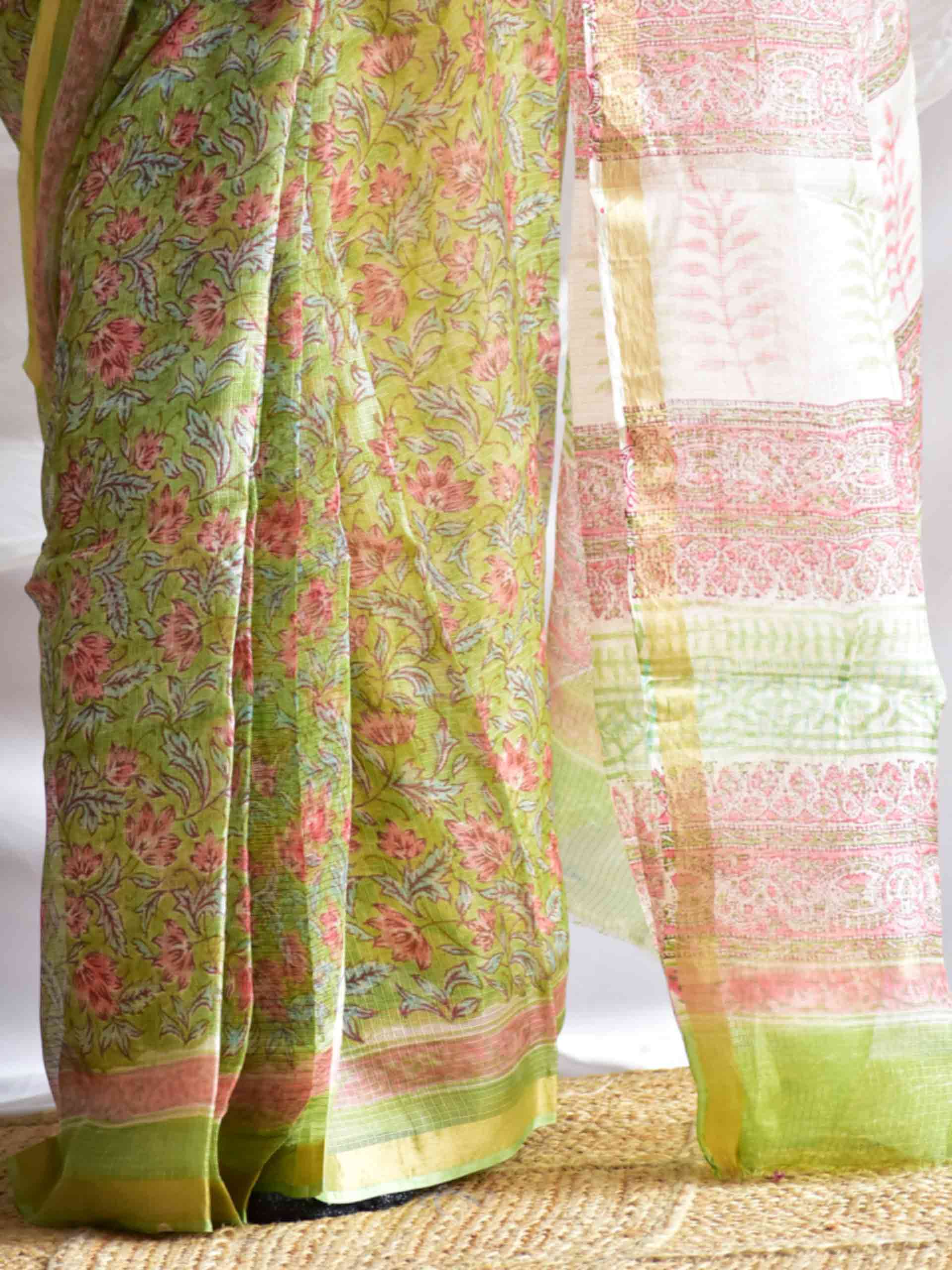 gulbahar - Kota Doria Saree