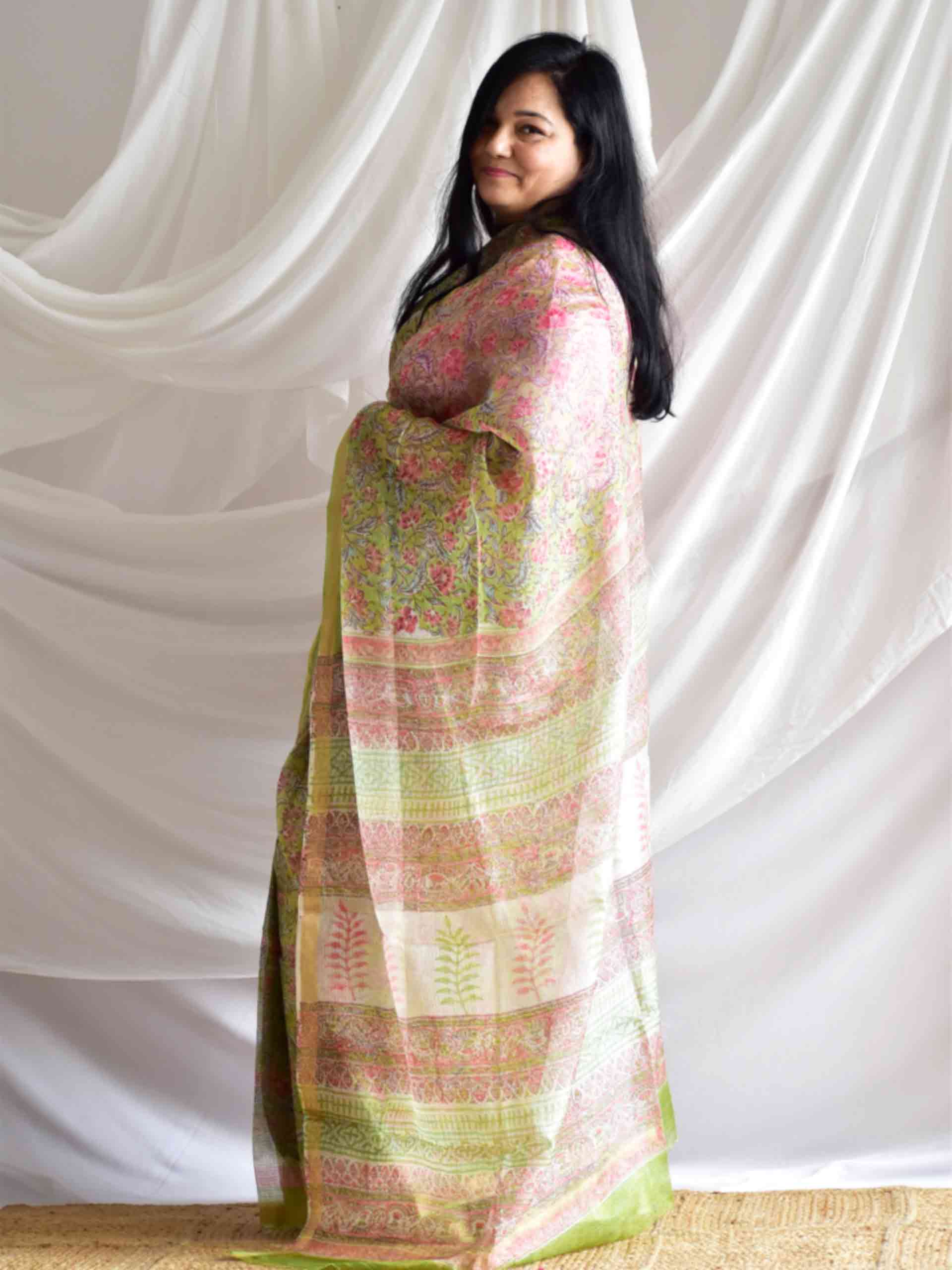 gulbahar - Kota Doria Saree