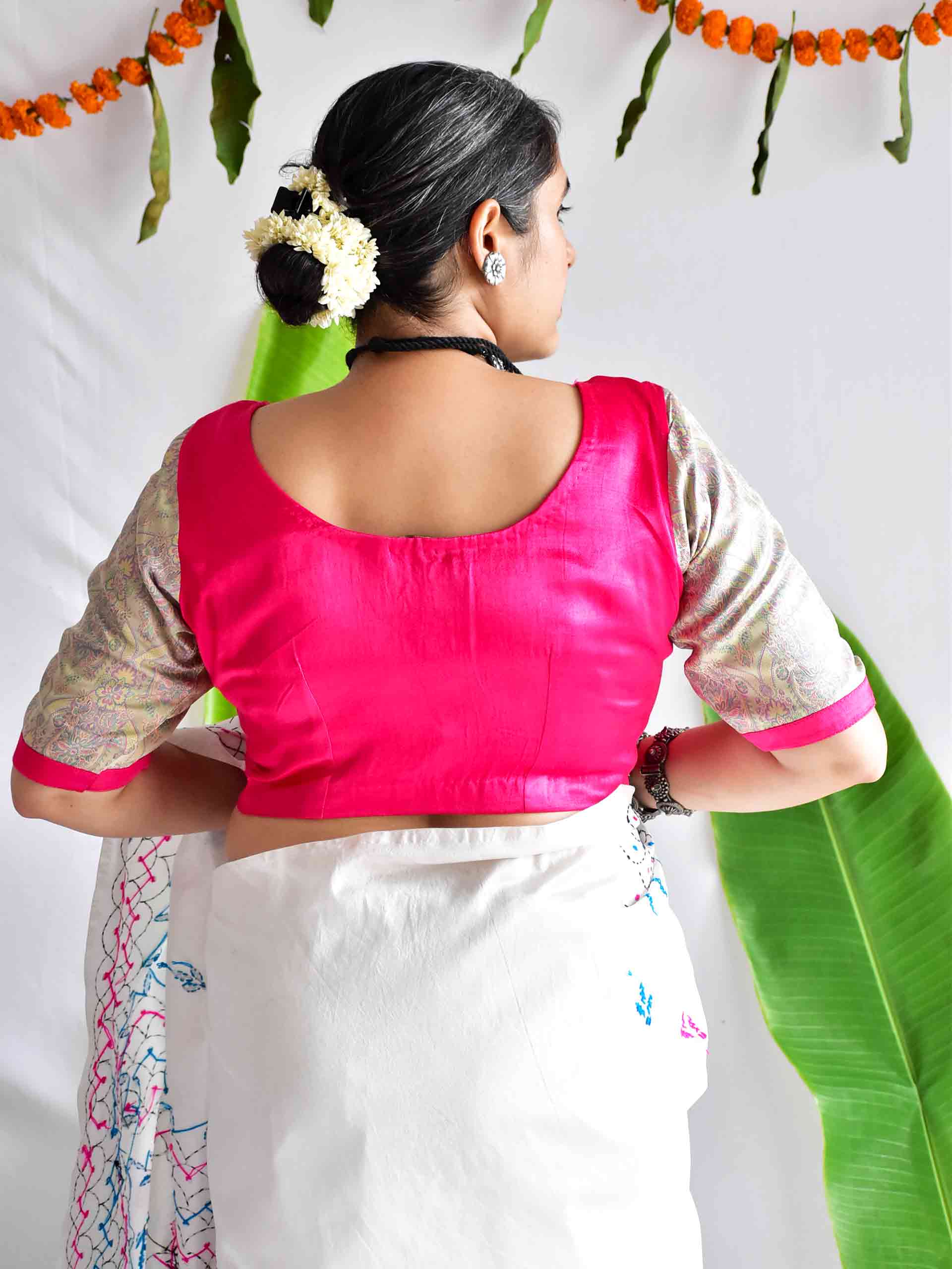 Meenakari - Banarasi brocade mashru silk blouse