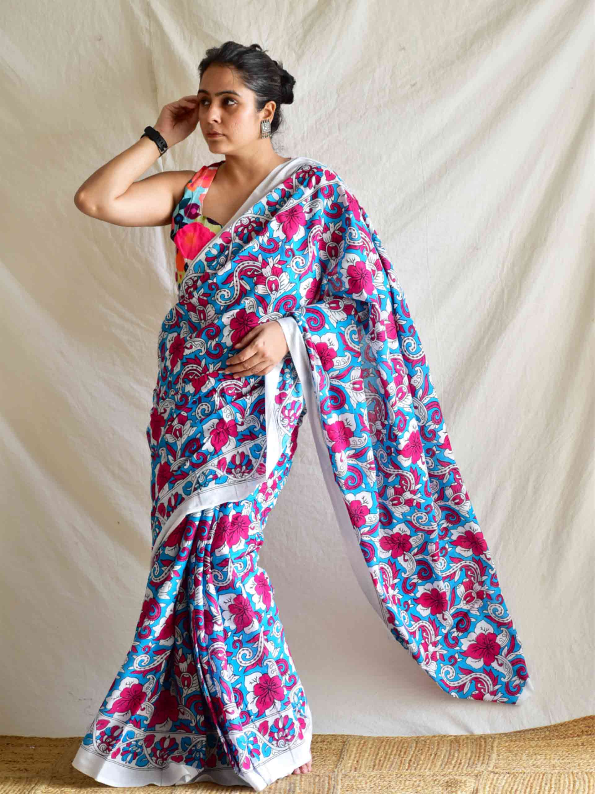 The CEO drape- Mul cotton saree
