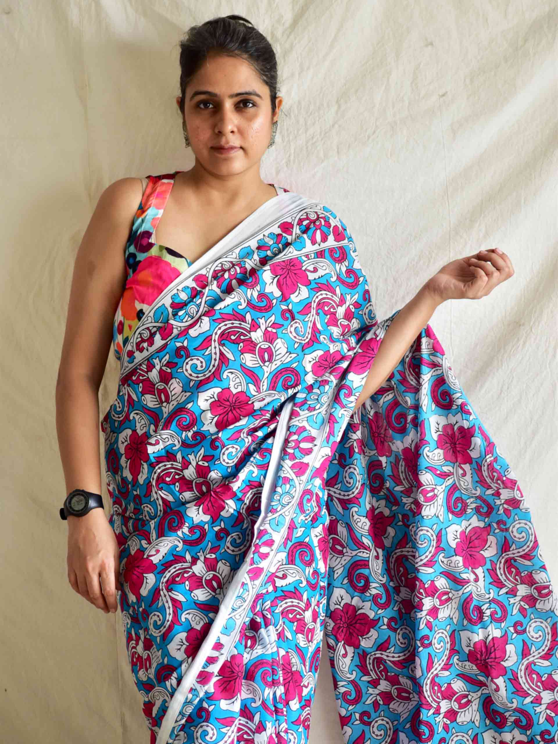The CEO drape- Mul cotton saree
