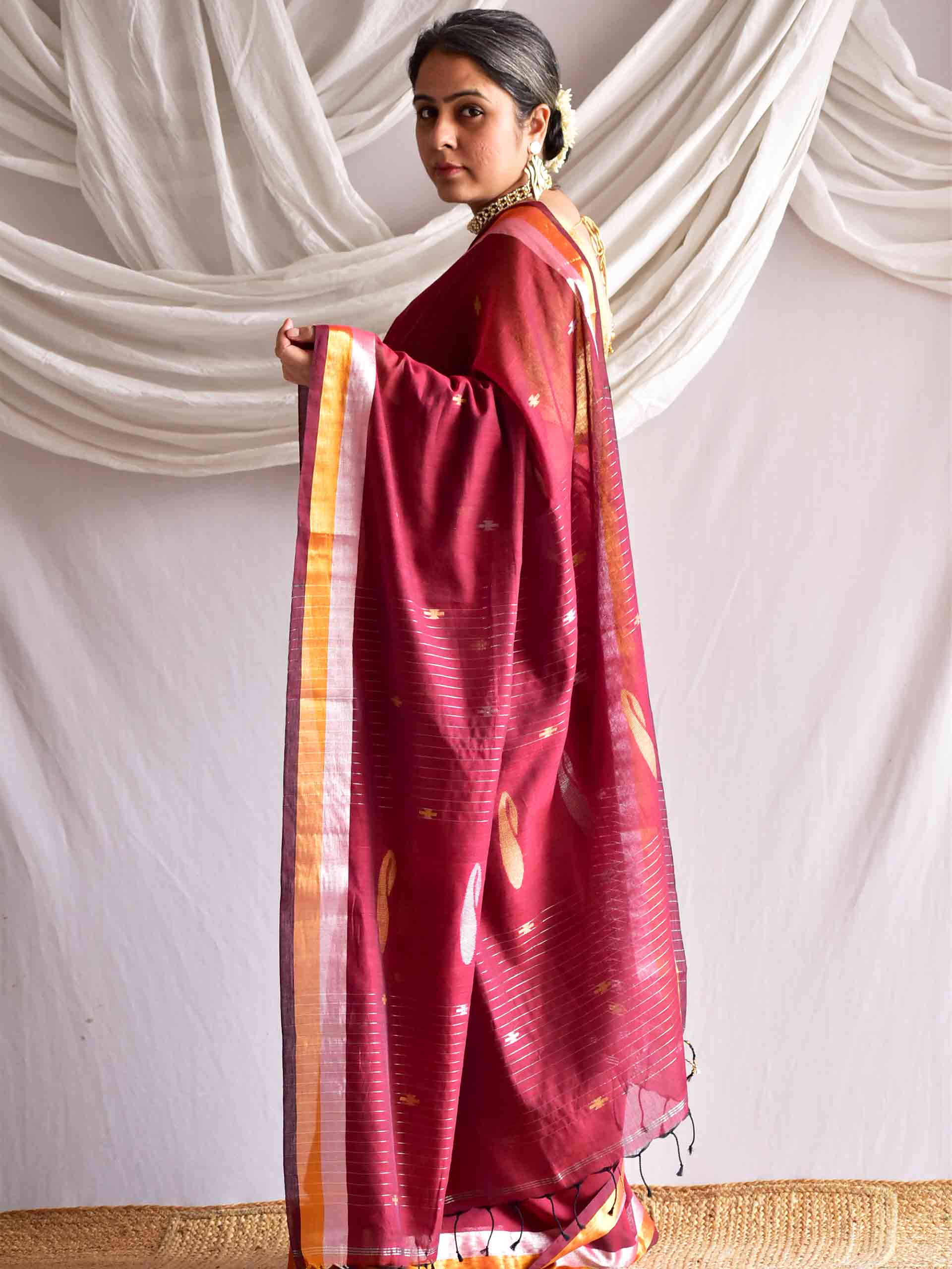 Arunima - Jacquard Mul Saree