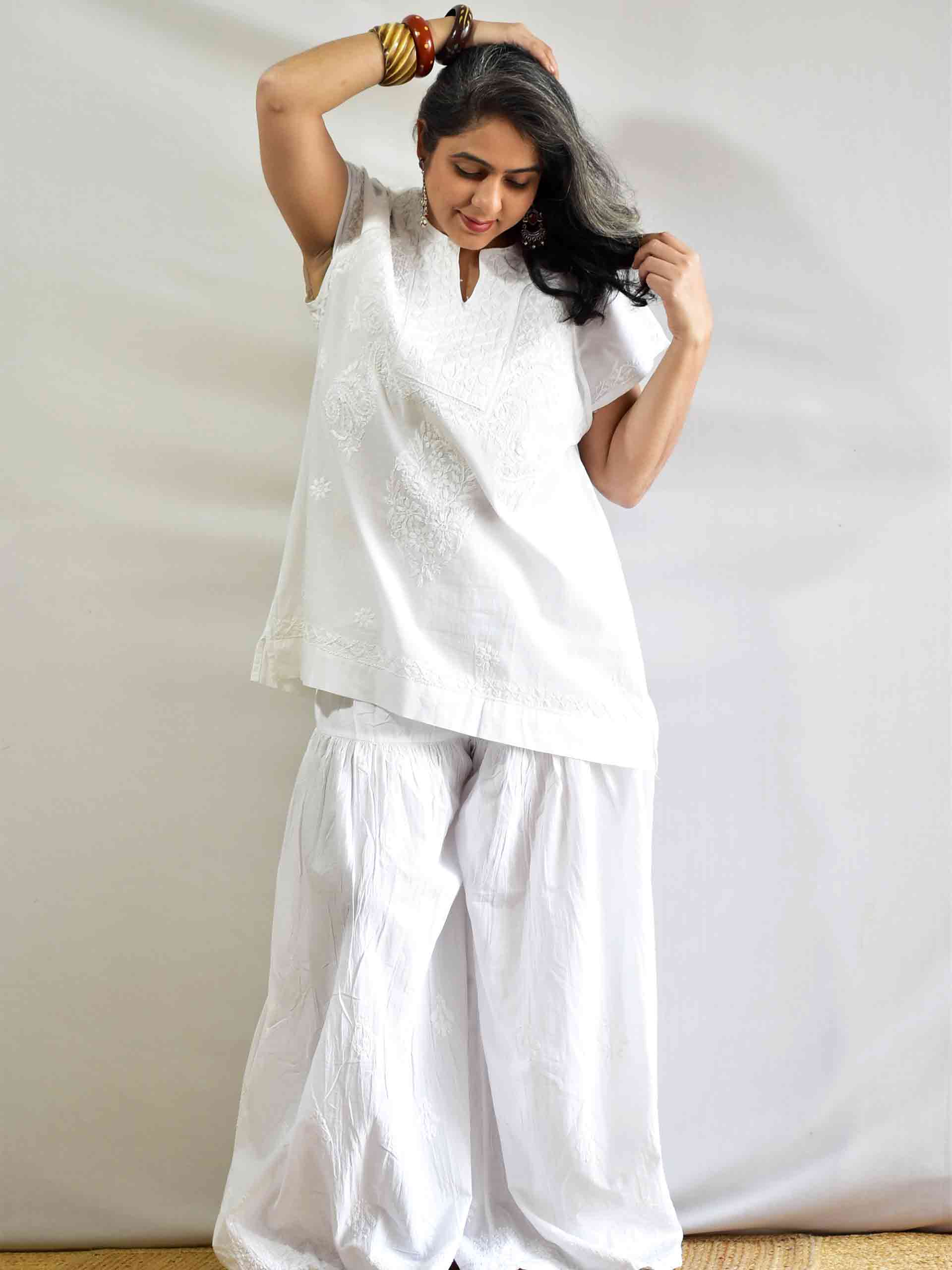 Ghoomar - Chikankari Garara