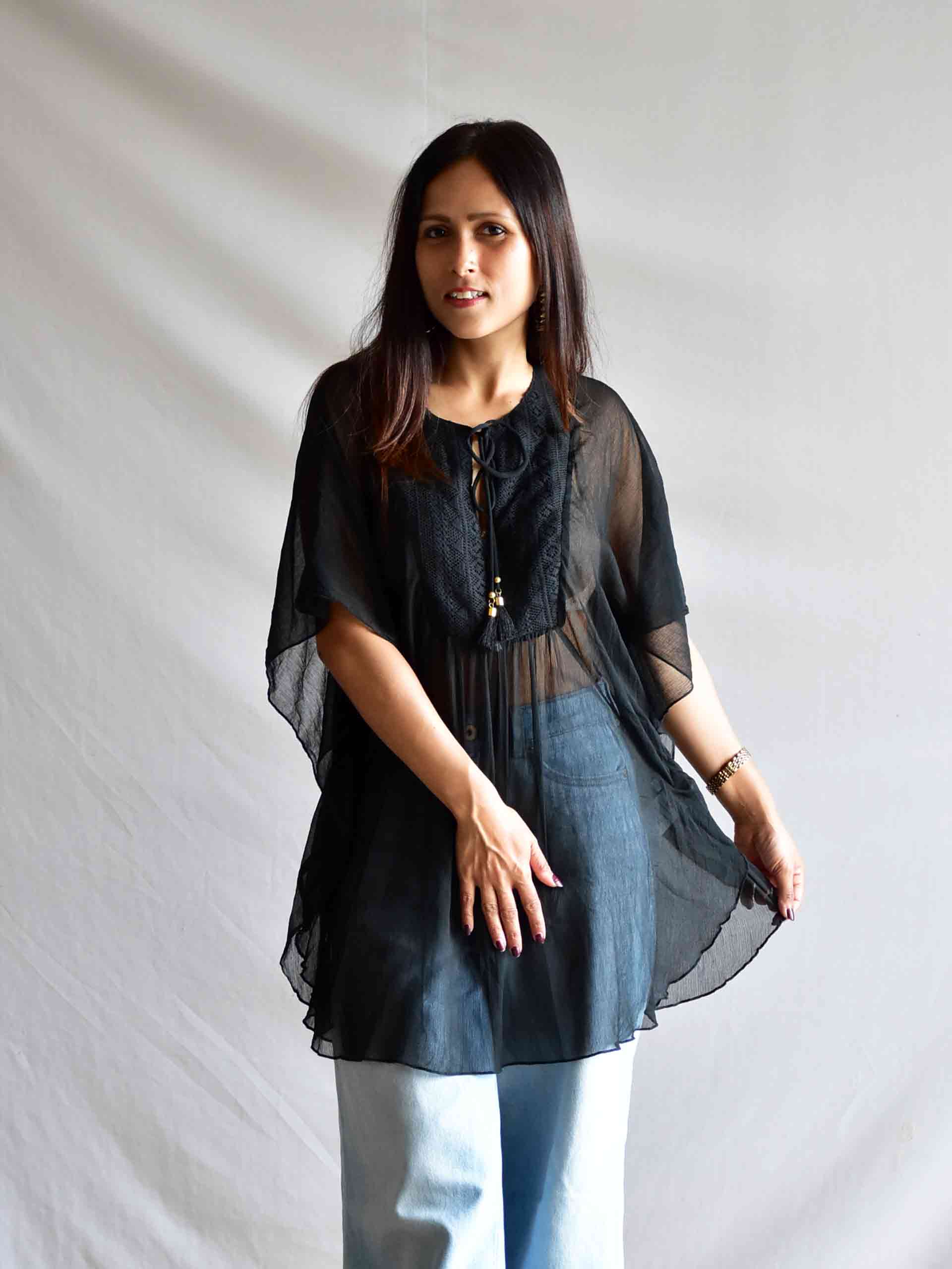 Rihanna - Chiffon Kaftan Top