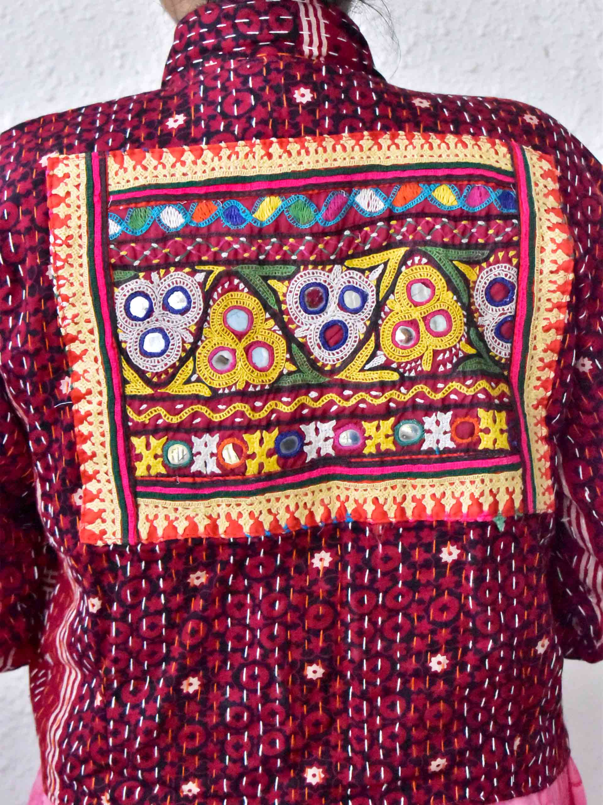 Mosiki - hand embroidered Reversible jacket