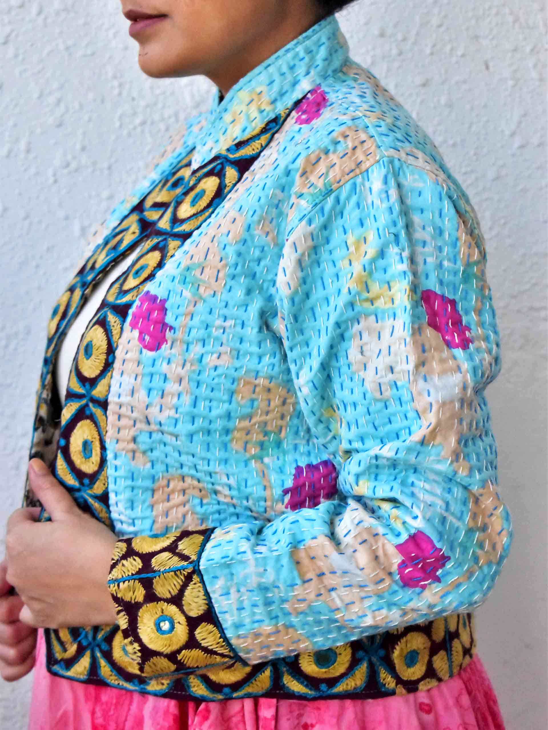 gulzaar - hand embroidered Reversible jacket