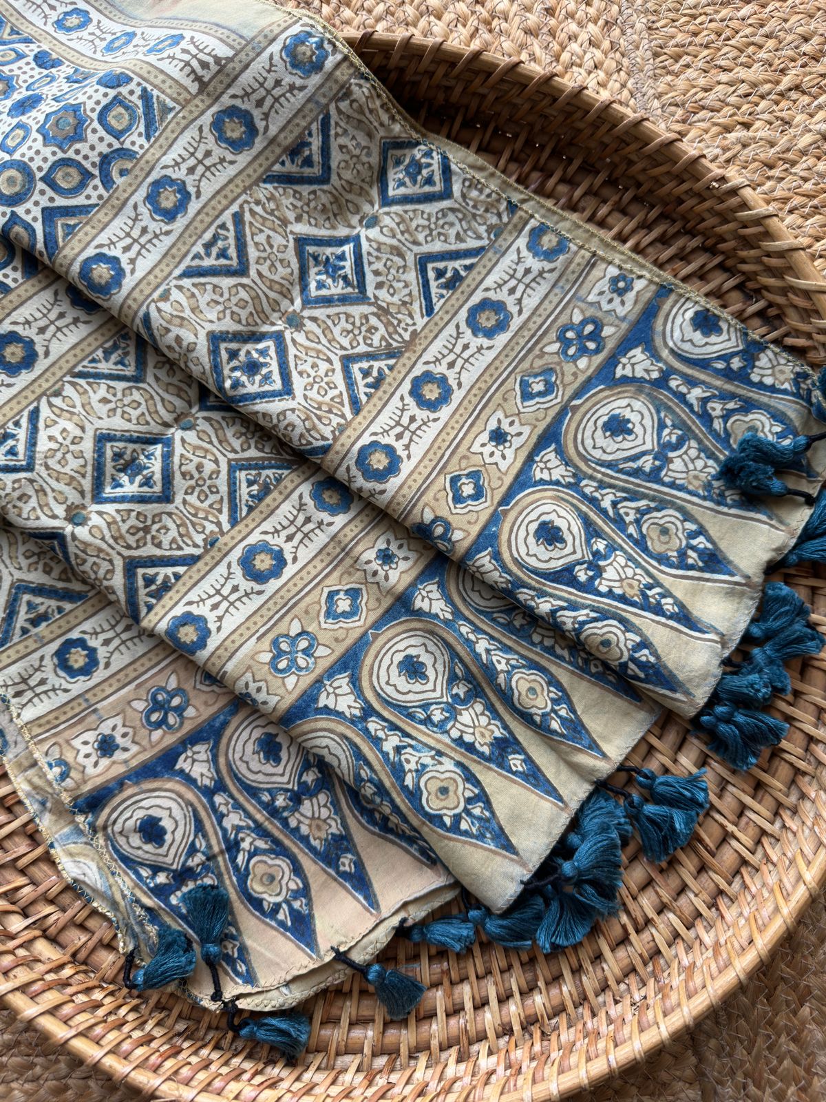 Heera- Ajrakh Cotton stole