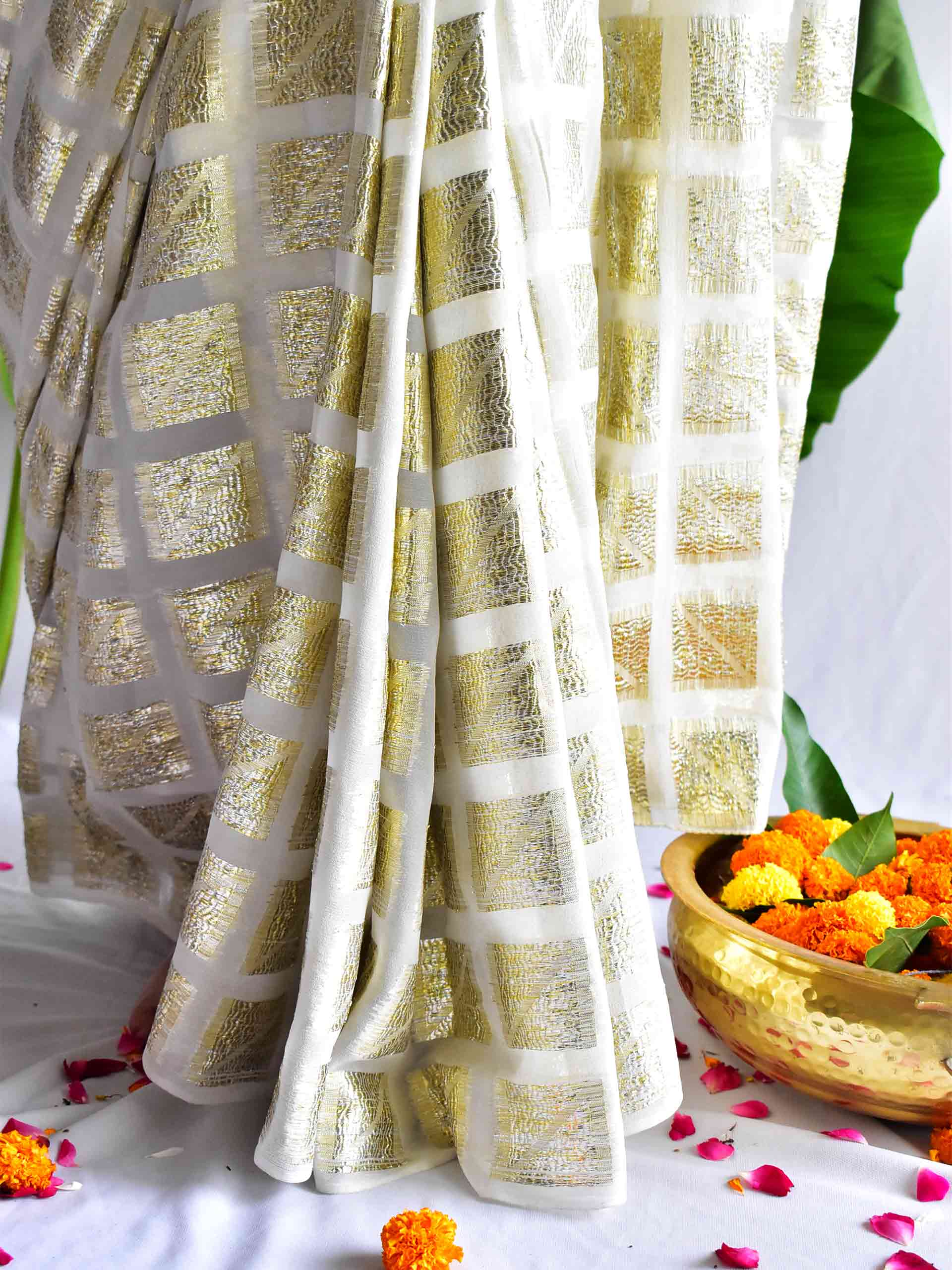 Vamana - Georgette Jacquard saree