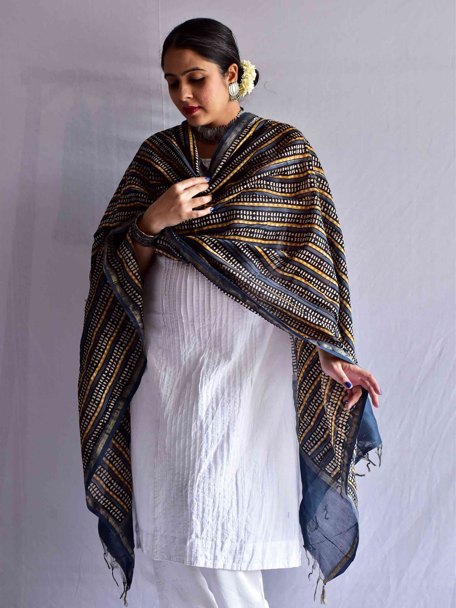 Raasta  - chanderi silk Dupatta