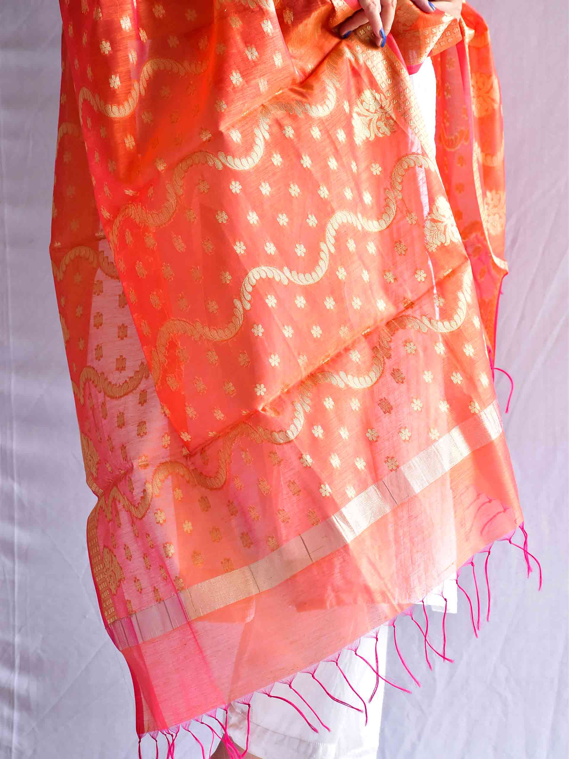 Narang - Brocade cotton silk Dupatta