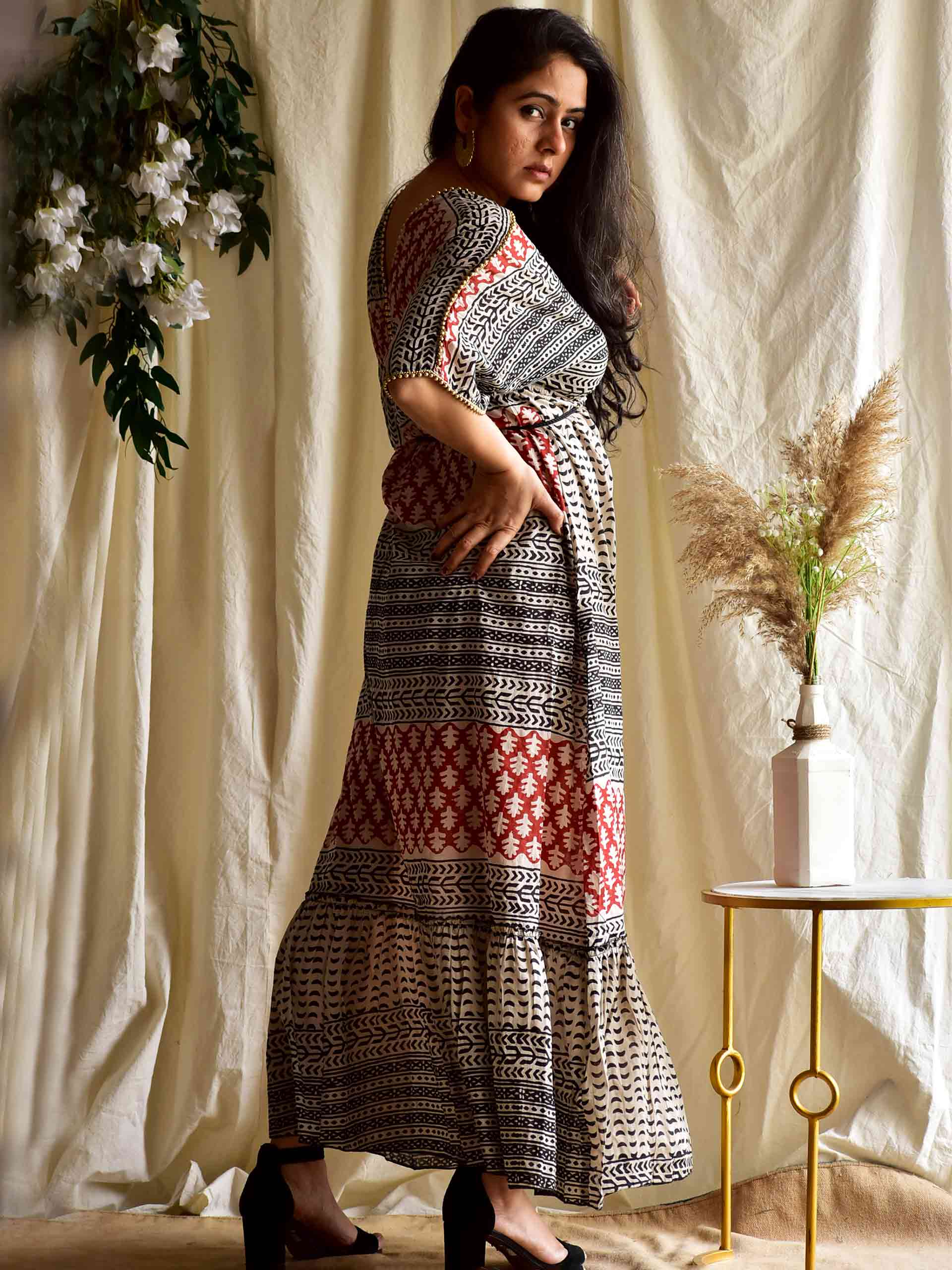 Birdie - two sided flared dress