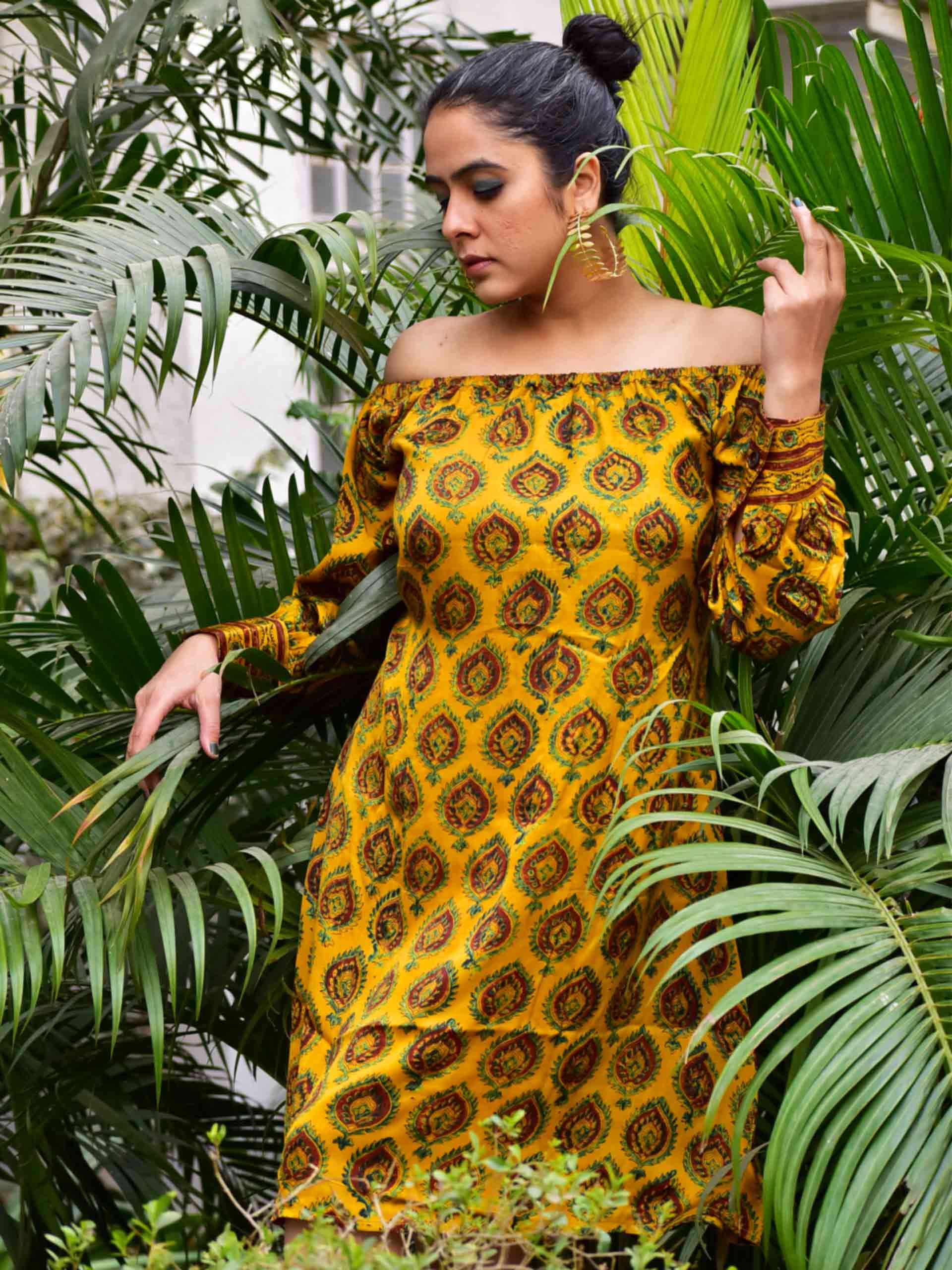 Mitwa - Ajrakh Modal Silk Dress